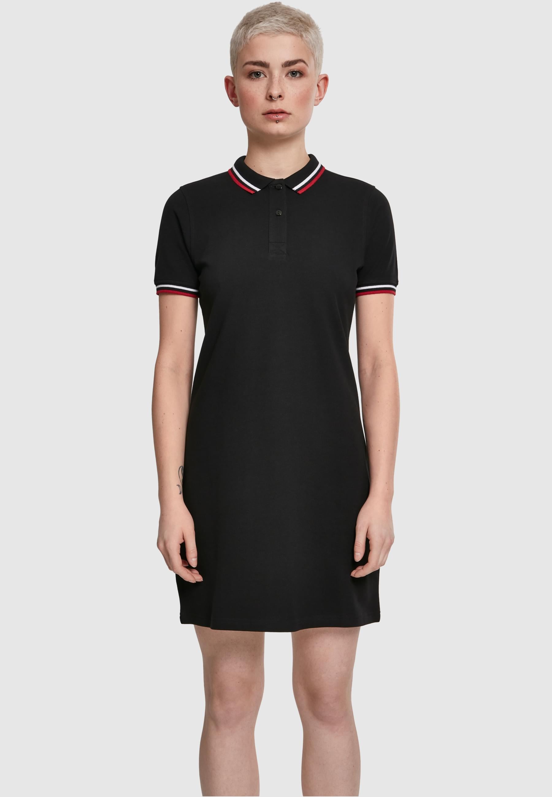 URBAN CLASSICS Shirtkleid »Urban Classics Damen Ladies Polo Dress«, (1 tlg.)