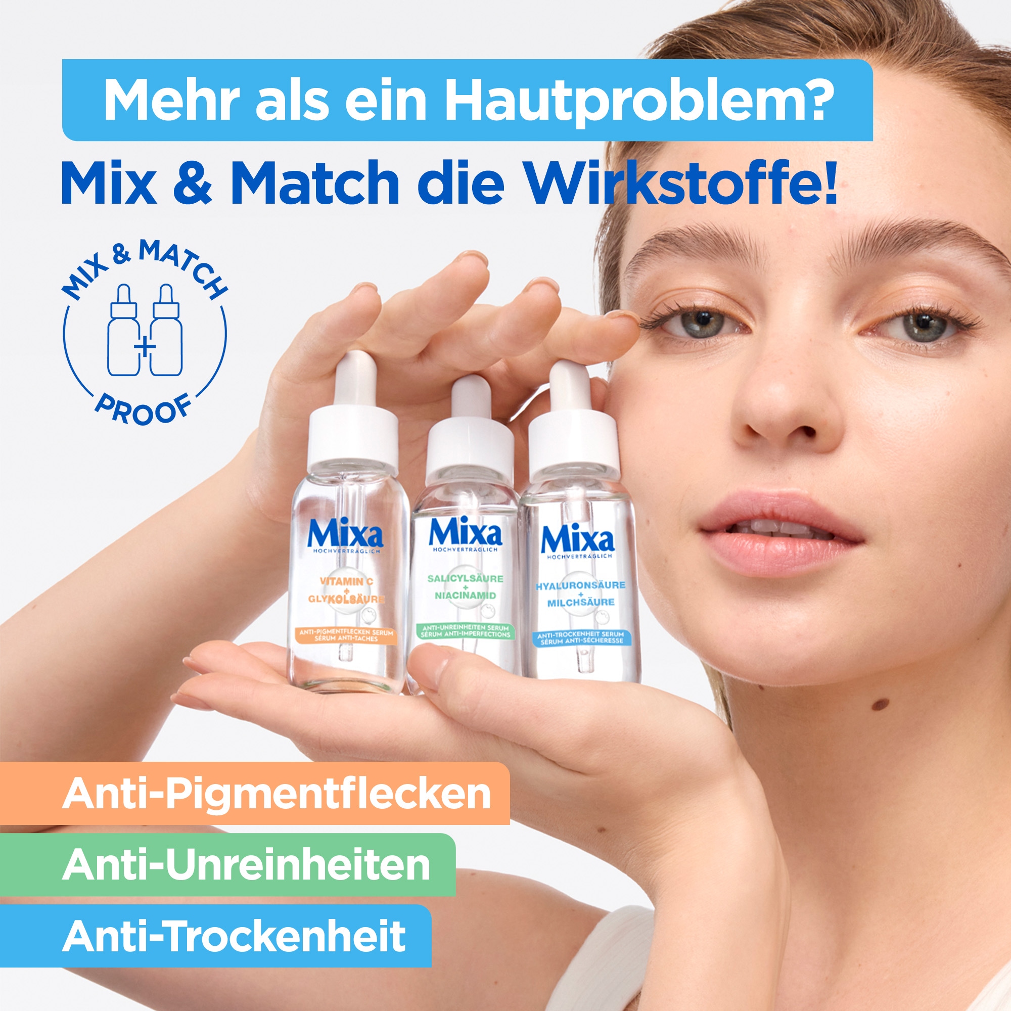 Mixa Gesichtsserum »Mixa Anti-Trockenheit Serum«, mit hoher Wirksamkeit