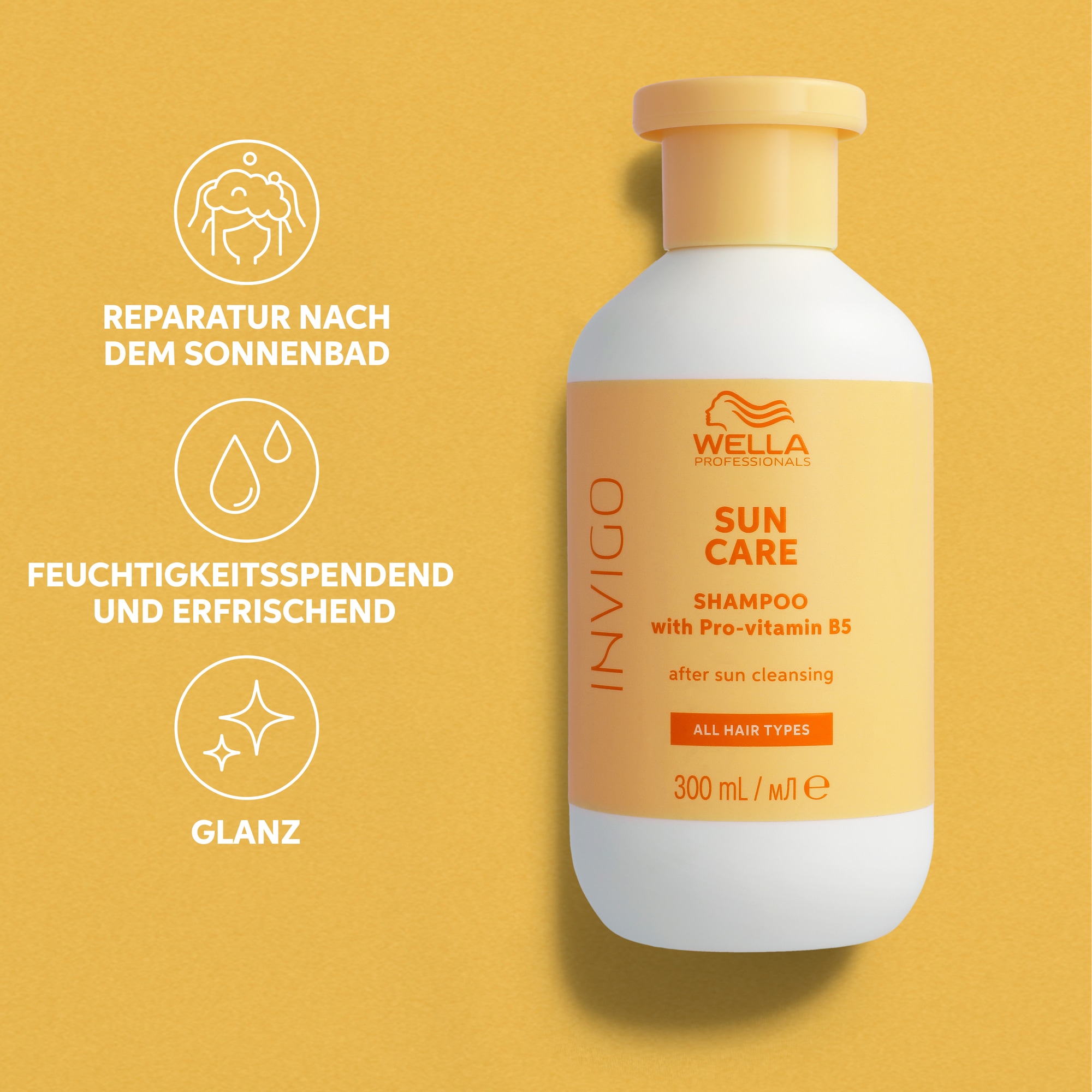 Wella Professionals Haarshampoo »Sun Care Shampoo« nährend, pflegend, feuchtigkeitsspendend, für nach dem Sonnenbad