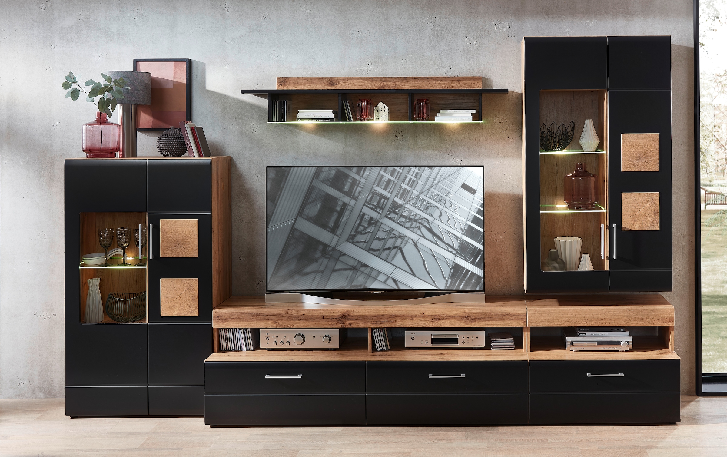 Innostyle Wohnwand "Sonate" Komplett-Set, 5 Stk. tlg. günstig online kaufen