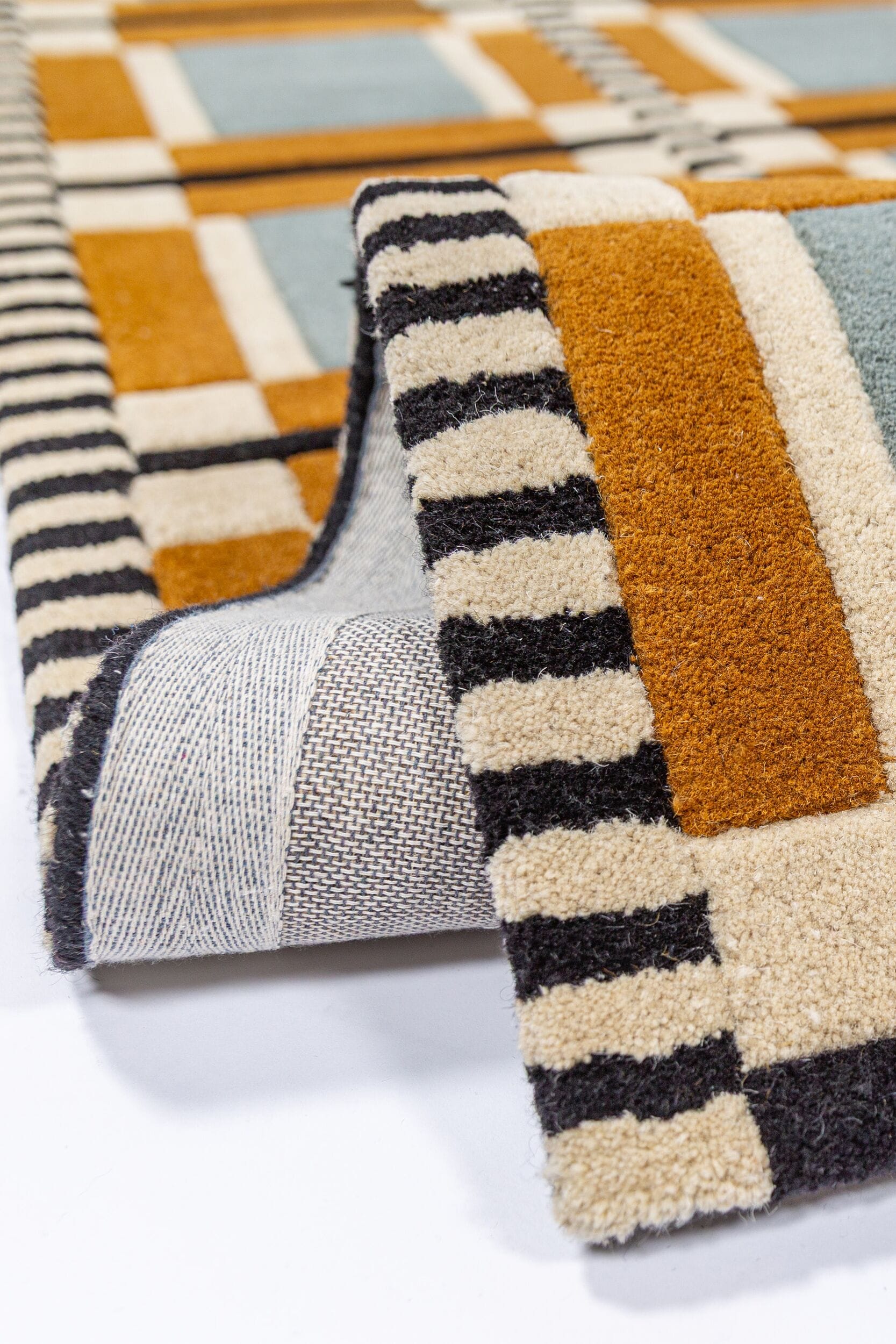 FLAIR RUGS Wollteppich »Quadro Wollteppich« rechteckig 8 mm Höhe