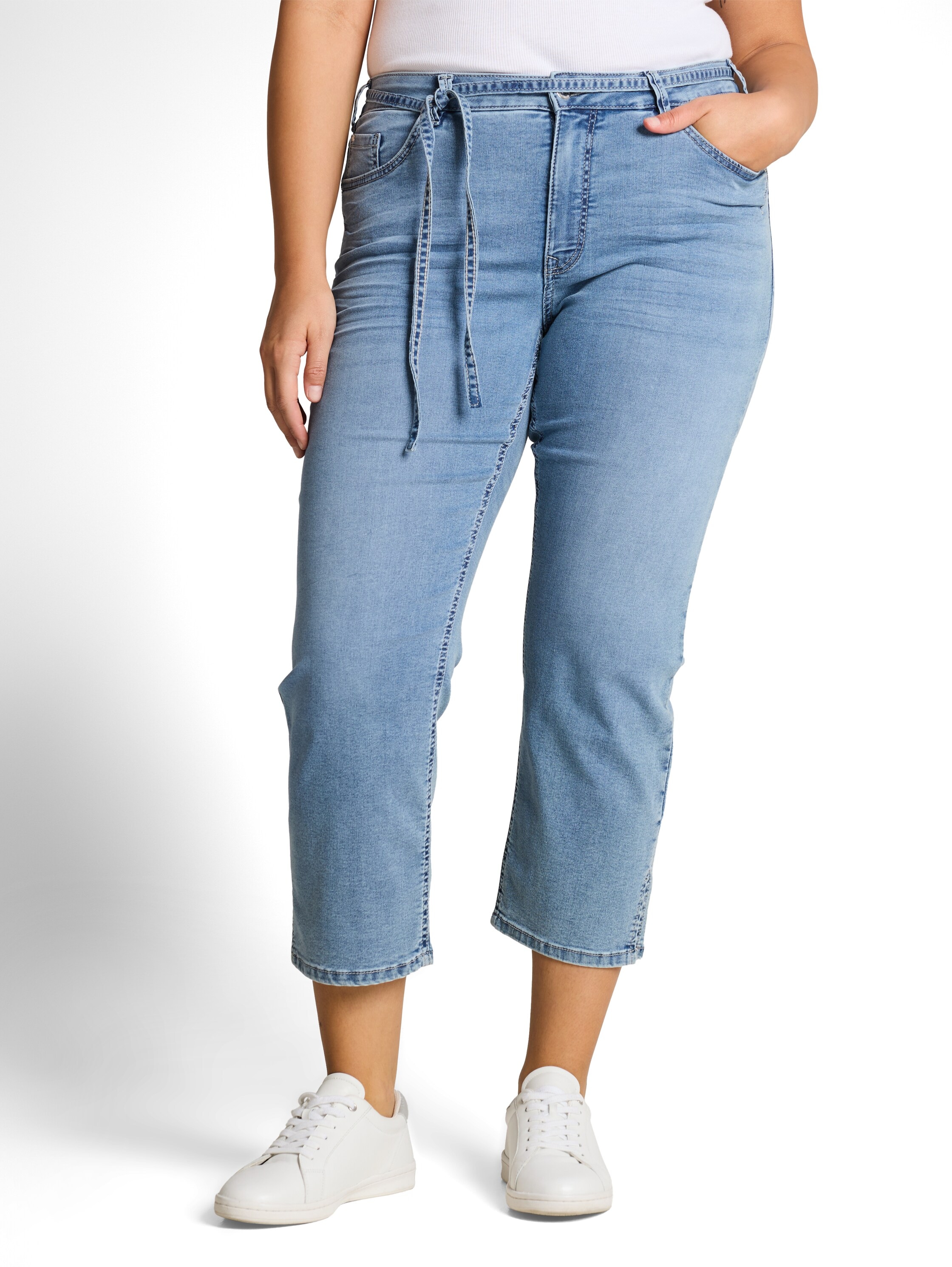 TOM TAILOR PLUS Skinny-fit-Jeans mit Jeans-Bindeband und Stretch günstig online kaufen