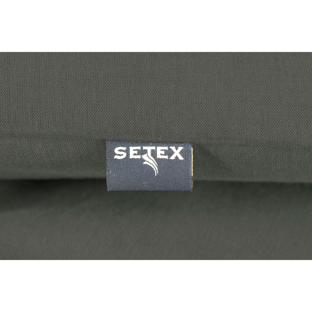 SETEX Bettwäsche »Setex Halbleinen«, (3 tlg.)