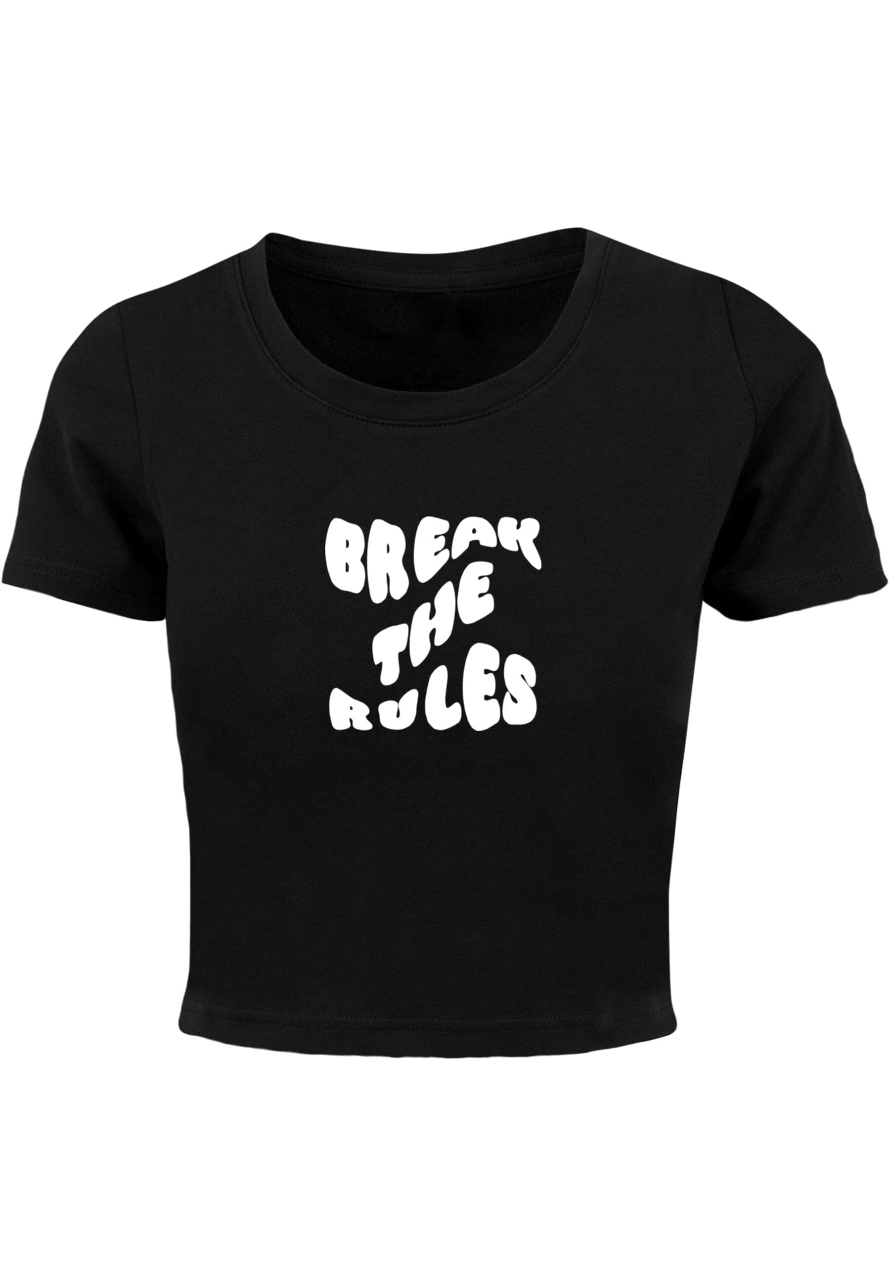 Merchcode T-Shirt "Merchcode Damen Ladies Break The Rules Cropped Tee" günstig online kaufen