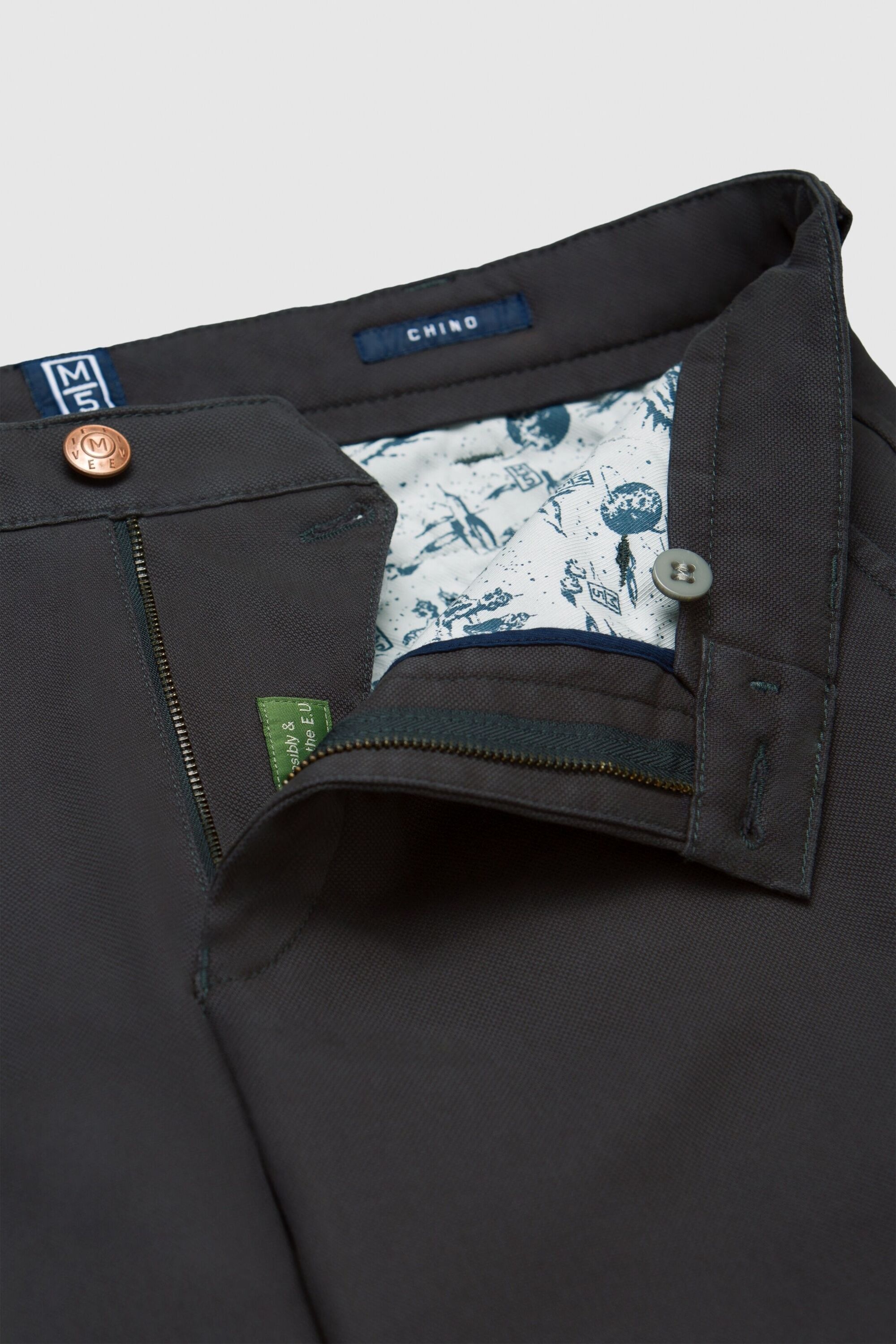 MEYER Chinos »M5.Chino«, Gefertigt aus BIO-Baumwolle
