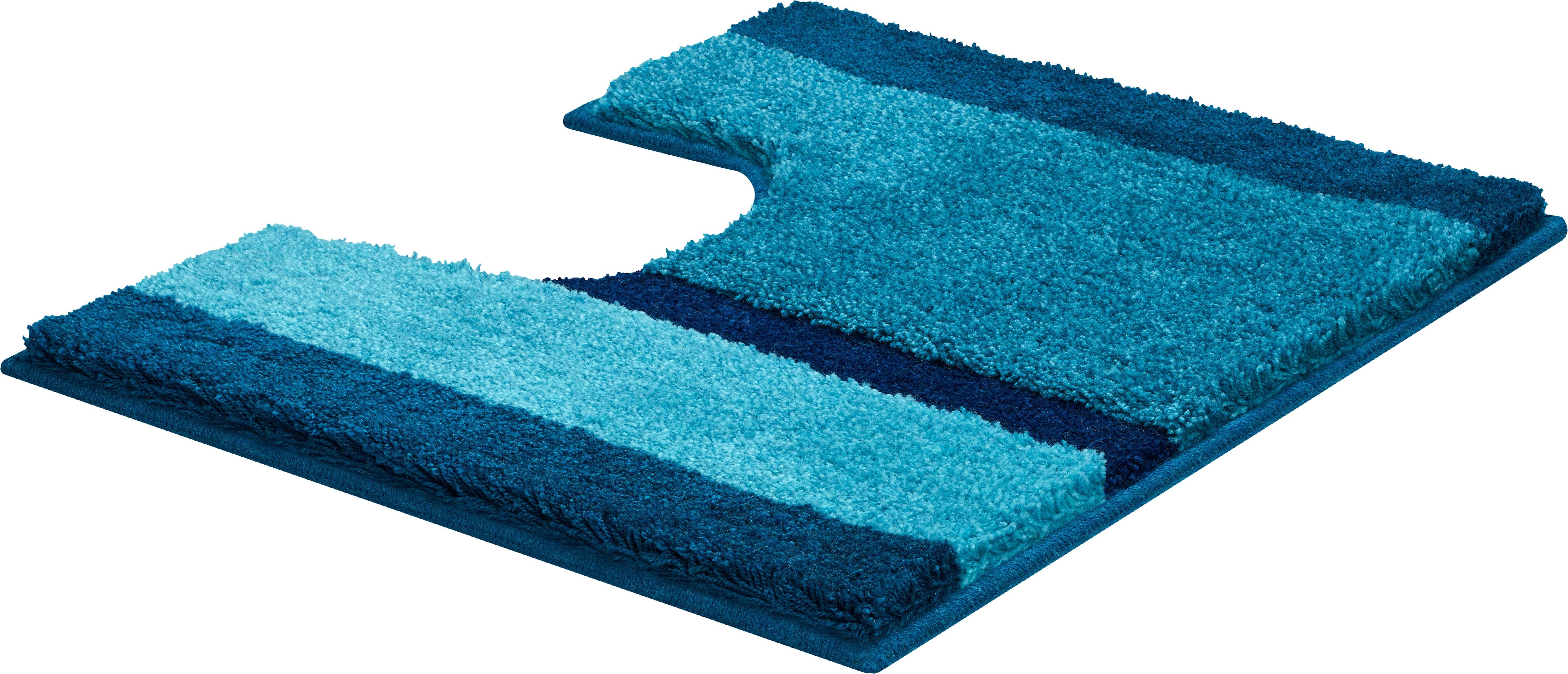 Grund "Room" Höhe 24 mm rutschhemmend beschichtet fußbodenheizungsgeeignet besonders dichter Flor, Badematte mit Streifen
