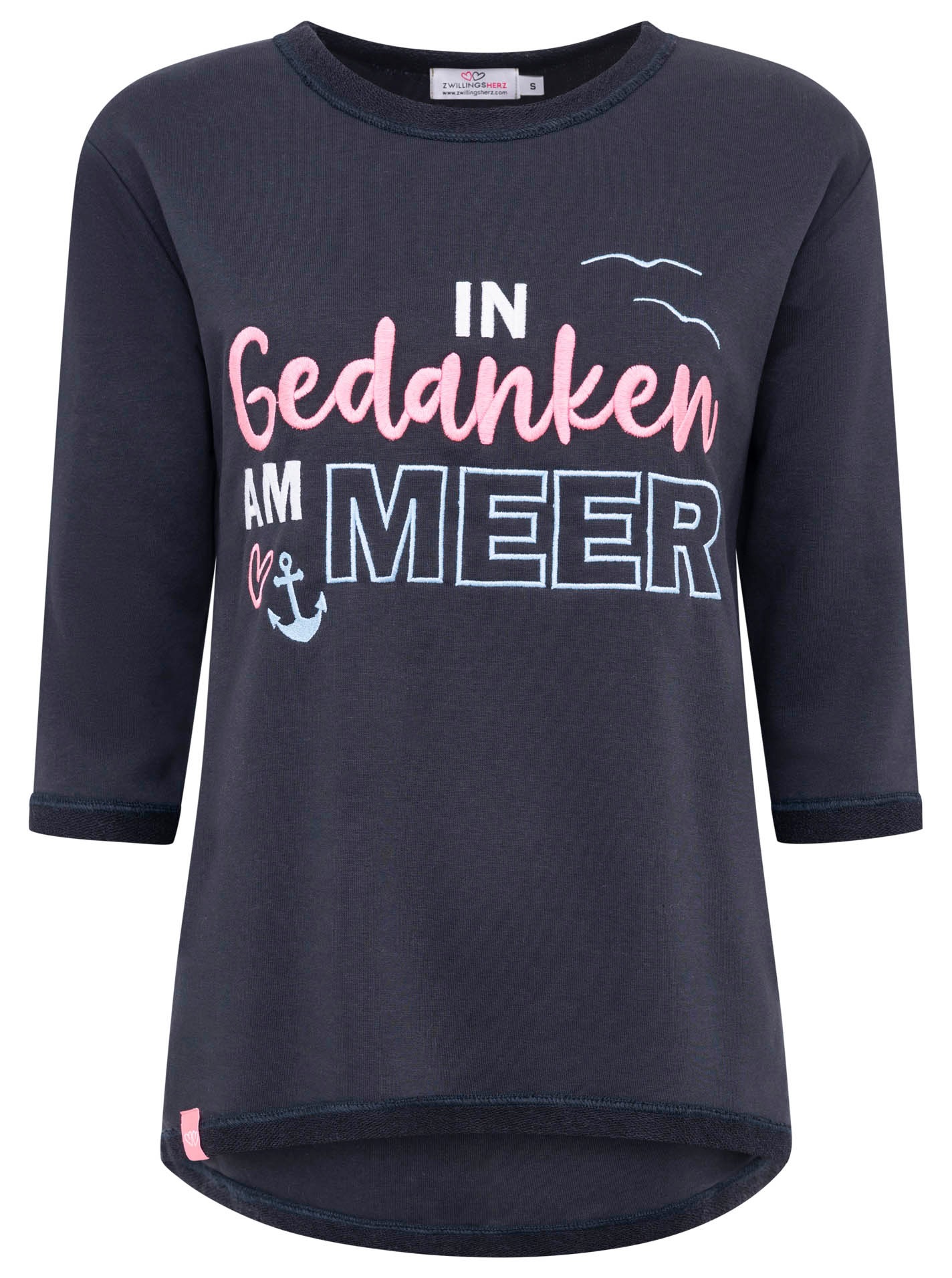 Zwillingsherz 3/4-Arm-Shirt ""Meer Gedanken"", 3/4 Arm, mit Martimer Botsch günstig online kaufen