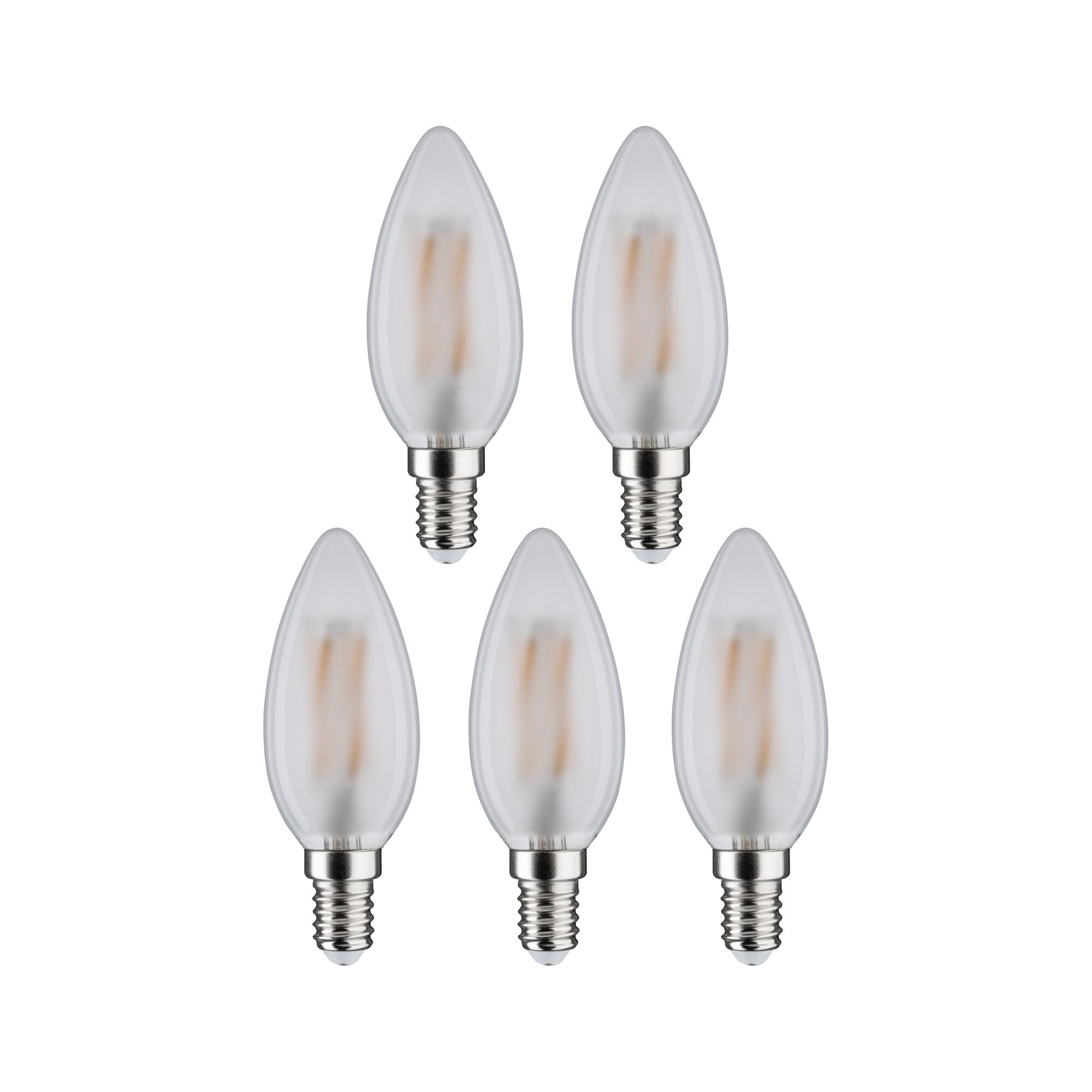 Paulmann LED-Leuchtmittel »5er Pack Kerze 470lm 4000K matt 230V« E14 5 Stk. Neutralweiß
