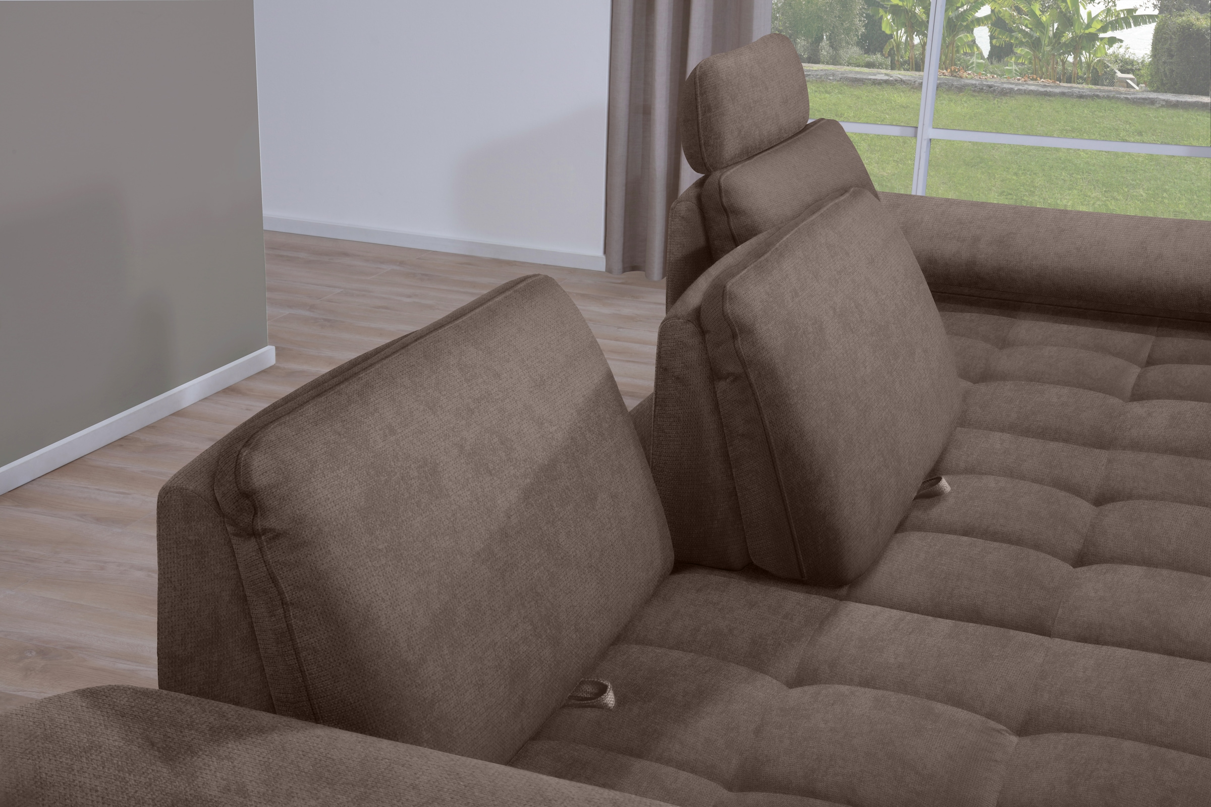 alina Ecksofa »Royce«, inklusive Sitztiefenverstellung, 270 cm breit