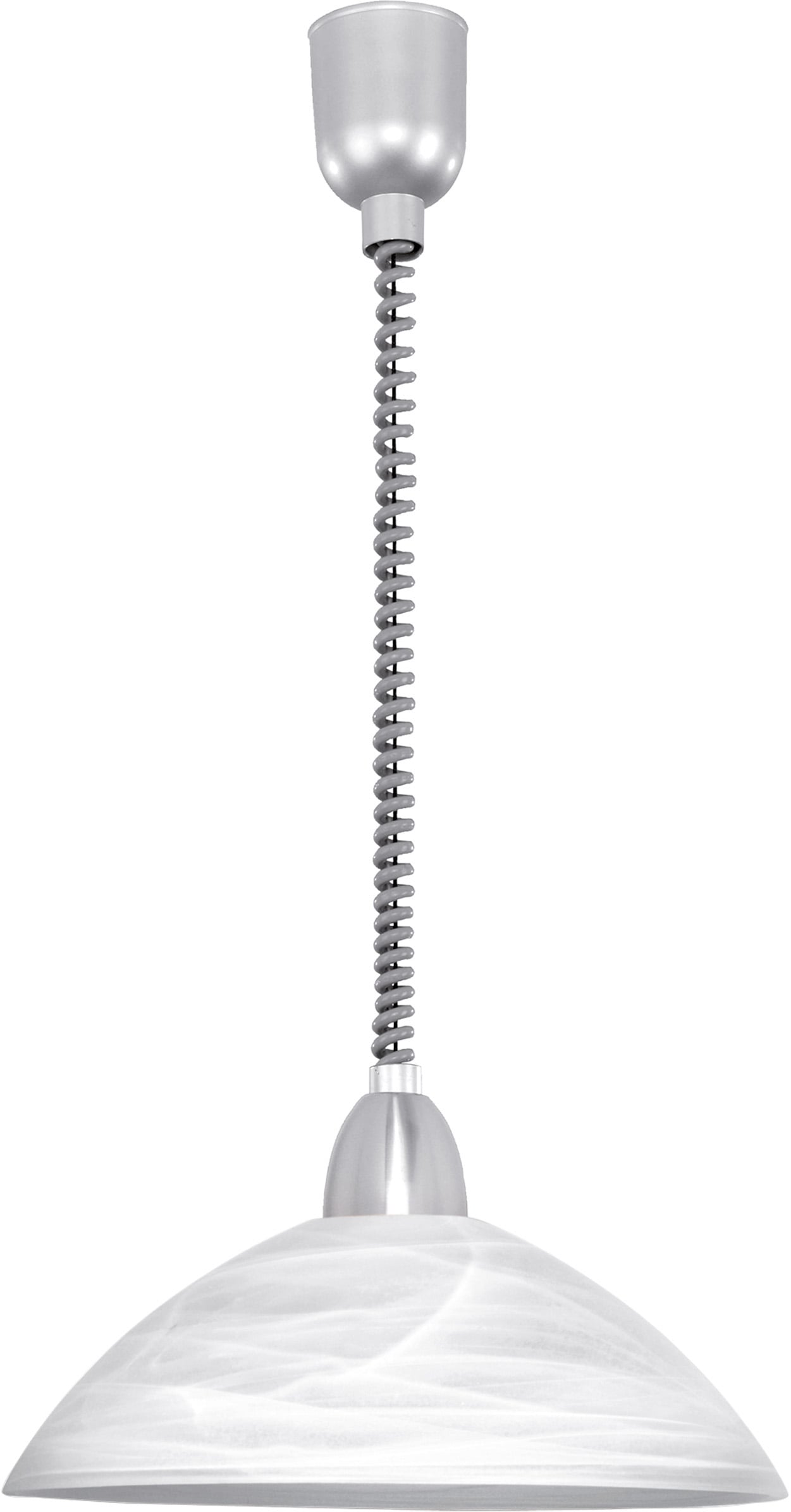 EGLO Pendelleuchte »LORD 2«, 1 flammig, Leuchtmittel E27 | ohne Leuchtmittel, Hängelampe, Spiralkabel, höhenverstellbar, Küchenlampe, E27, Ø 36 cm