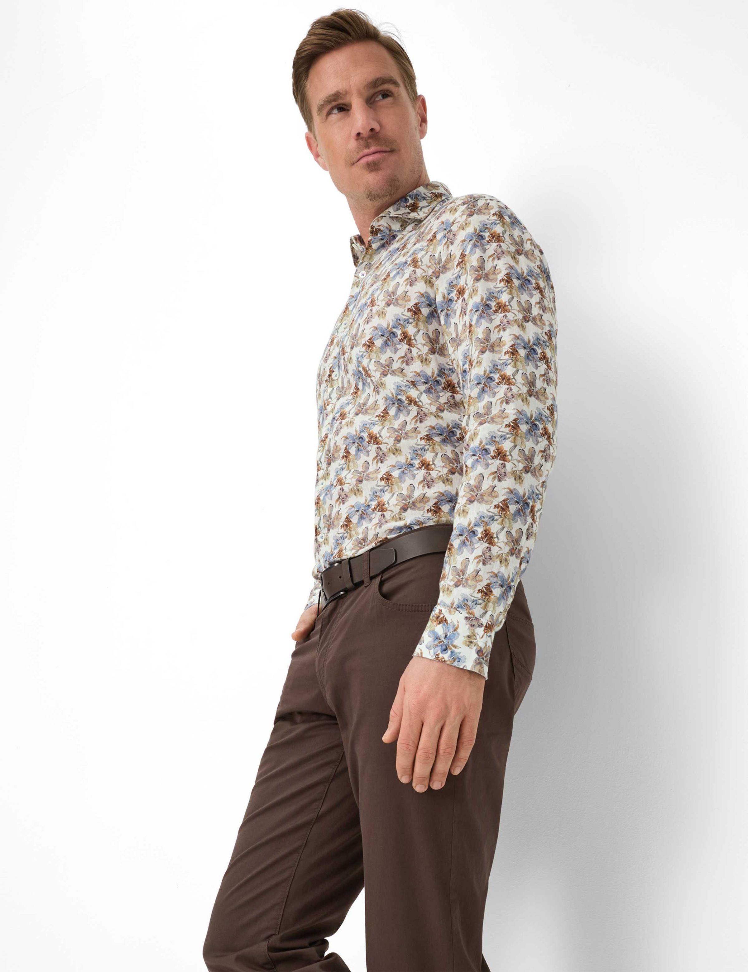 BRAX Style Cadiz Men's 5-Pocket Trousers Dark Brown 36/34 3
