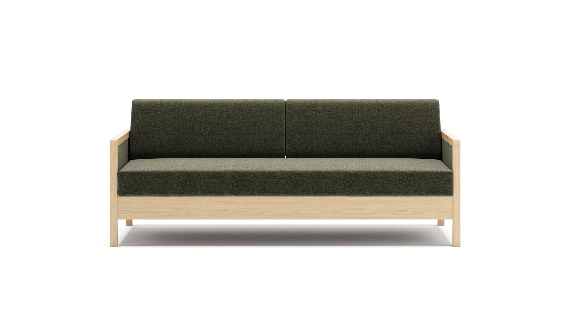 HESTBÆK Schlafsofa "Hestbæk 168 3-Sitzer, Bettfunktion, Breite 208cm, Komfortsitzhöhe 47cm" Umklappbar, Querschläfer, sehr komfortabel, Stauraum