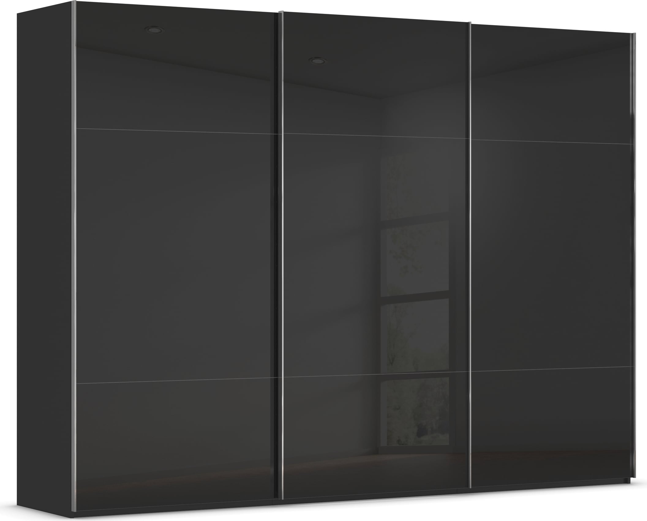 rauch Schwebetürenschrank "Kleiderschrank Schrank Garderobe Schlafzimmerschrank CONTIDO" 3 verschiedene Ausstattungen BASIC/CLASSIC/PREMIUM, aus hochwertigem Material in 6 Breiten 2 Griff-Farben MADE IN GERMANY