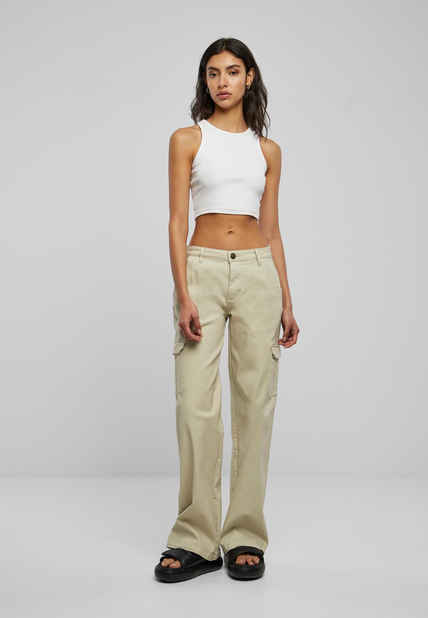 URBAN CLASSICS Stoffhose »Urban Classics Damen«, (1 tlg.)