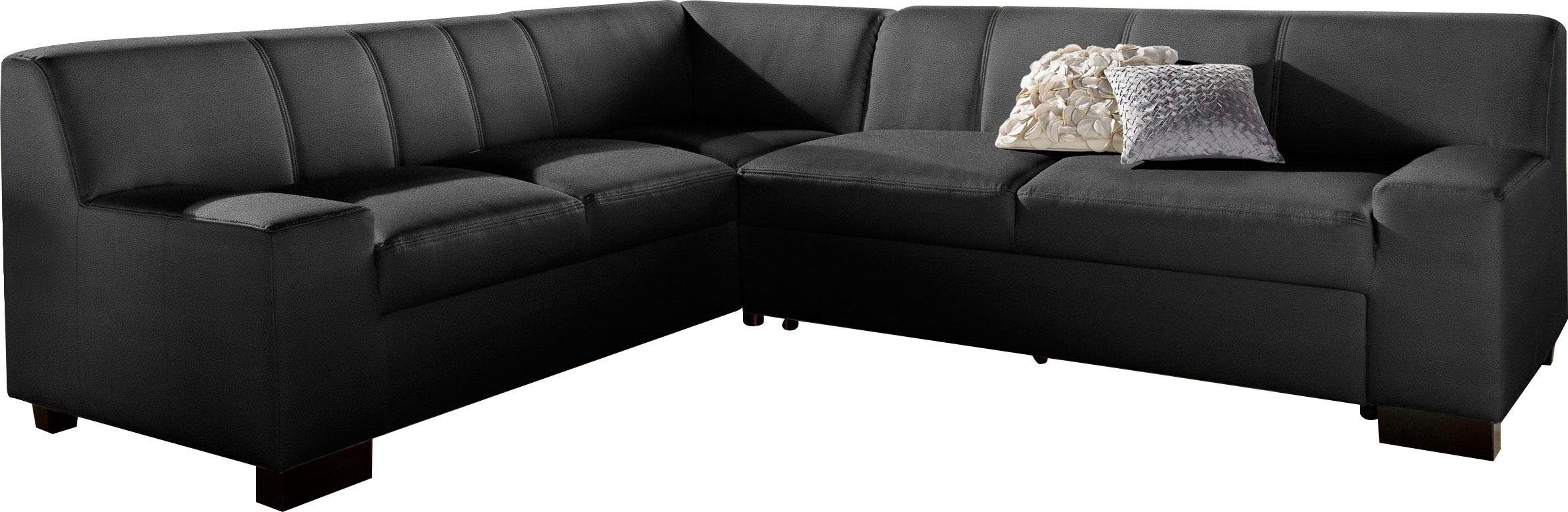 DOMO collection Ecksofa "Norma Top, elegant und modern, flache Armlehnen, L günstig online kaufen