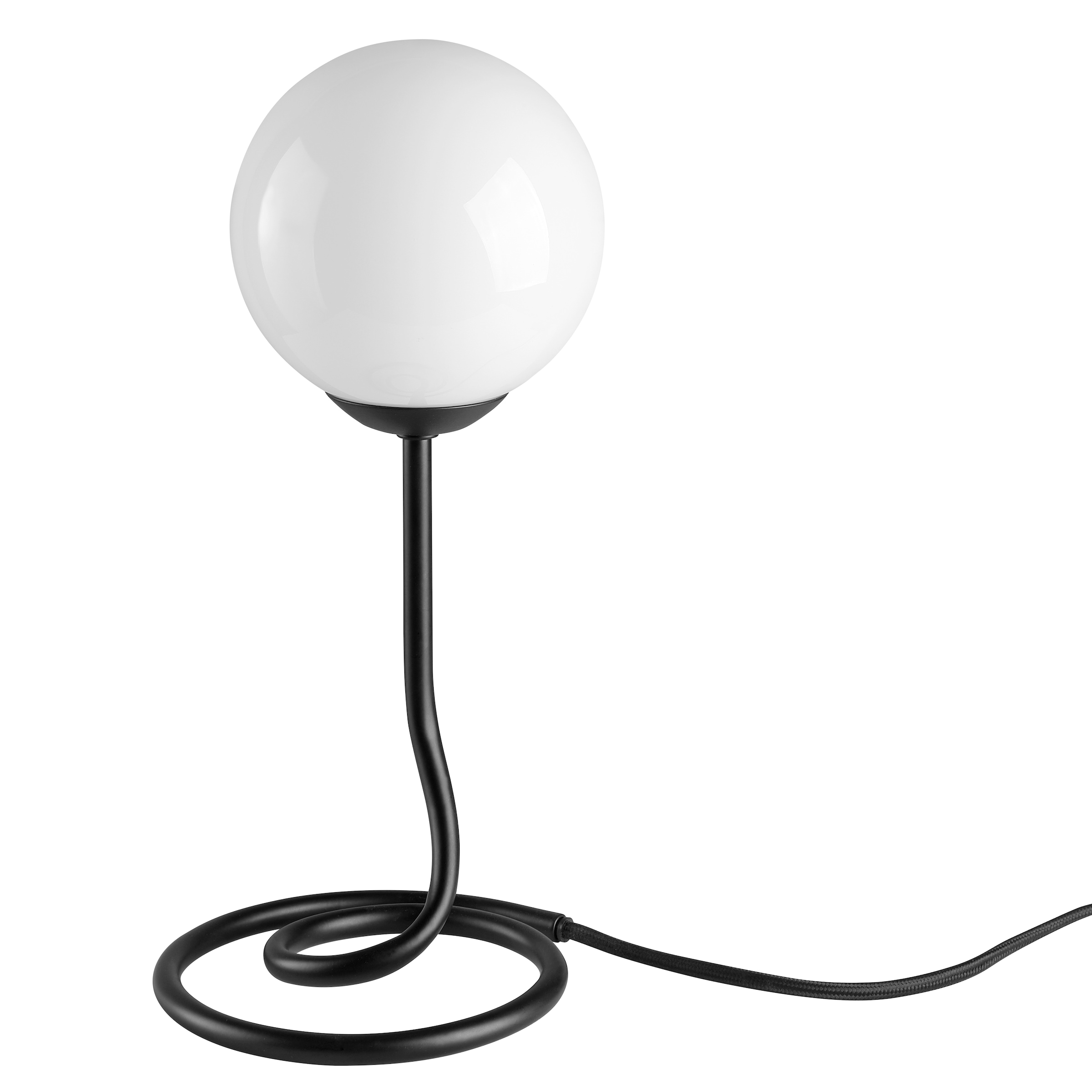 my home Tischleuchte »Silas«, Leuchtmittel G9 | ohne Leuchtmittel, G9 Fassung, Ø 15 cm, Metall, mit weißem Glasschirm