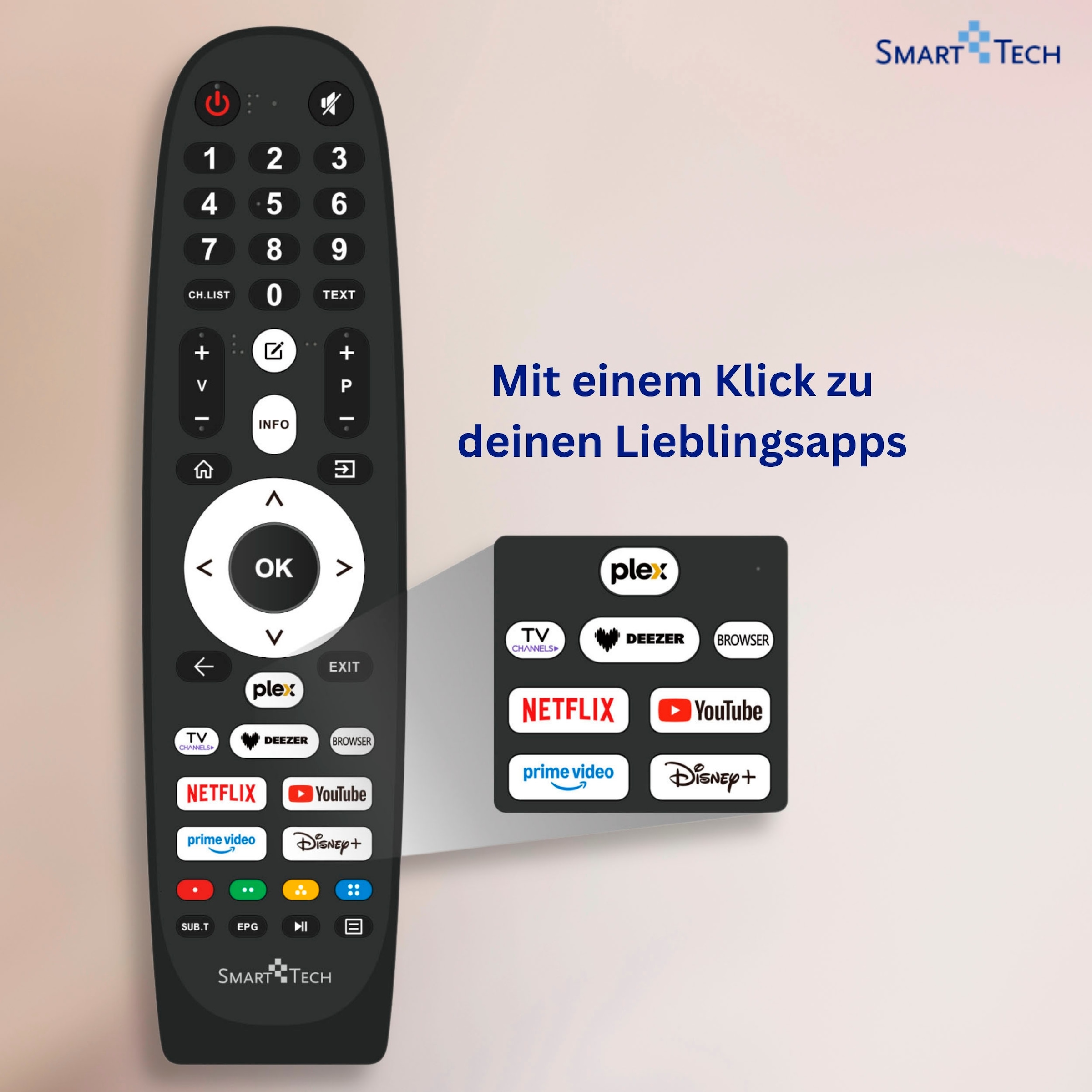 Smart Tech QLED-Fernseher »55QV02K« 139 cm/55 ″ Smart-TV