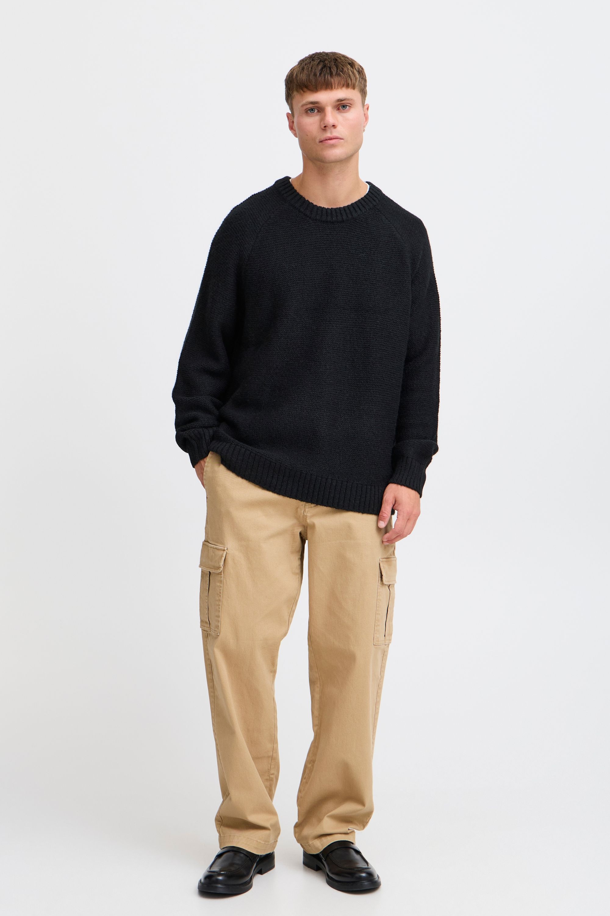 Solid Strickfleece-Pullover "Strickpullover SDNOHAR" günstig online kaufen