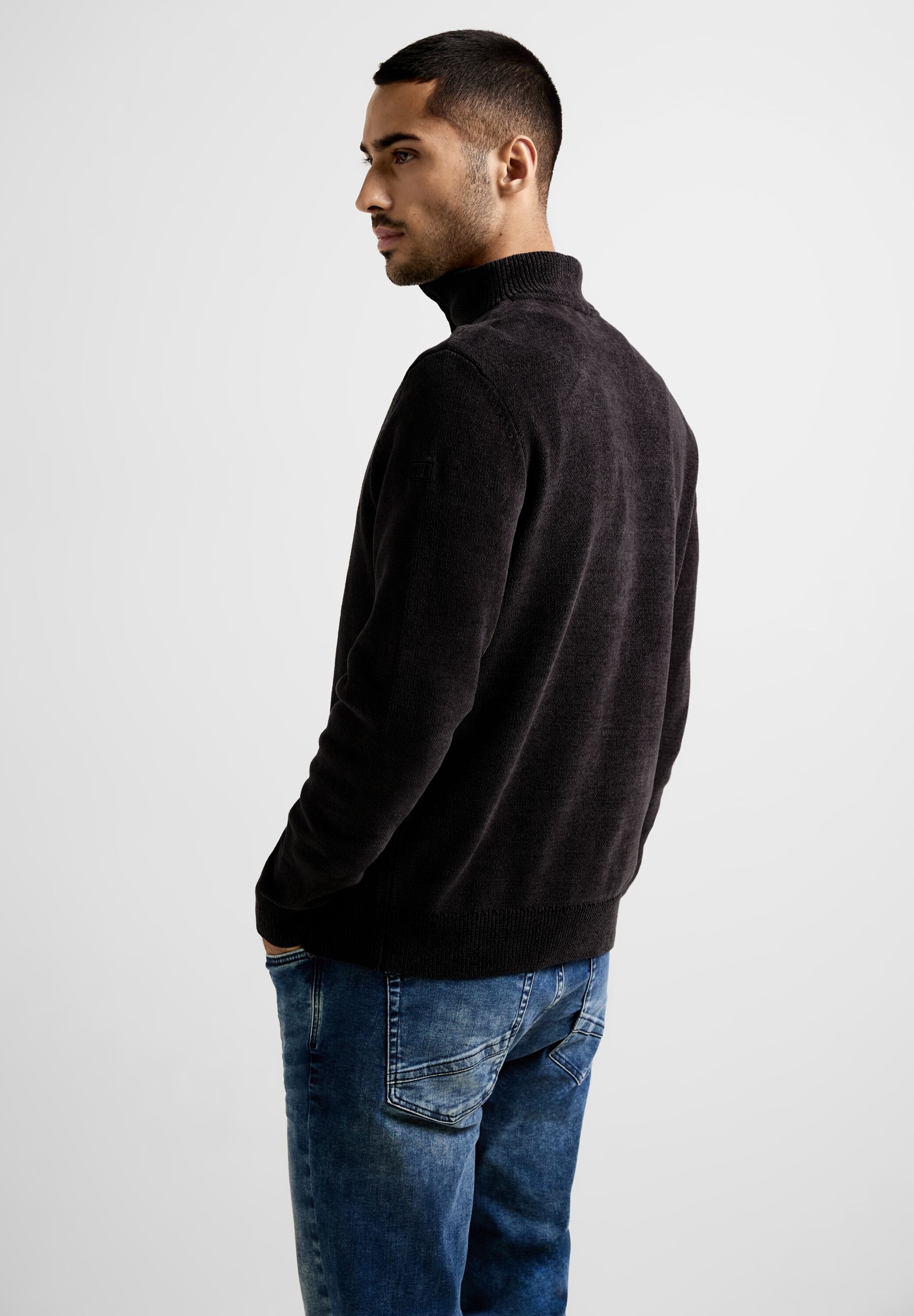 STREET ONE MEN Strickpullover, in Melange Optik