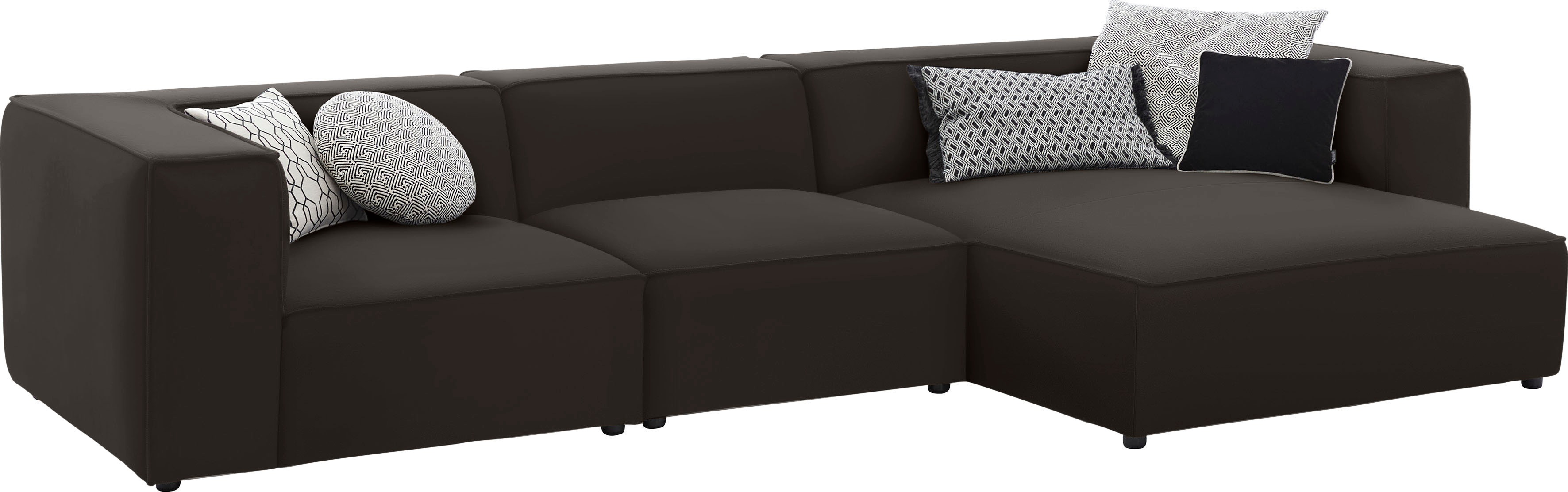 Thumbnail - W.SCHILLIG Ecksofa "around-the-block", mit eleganter Biese, mit Federkern, Breite 341 cm