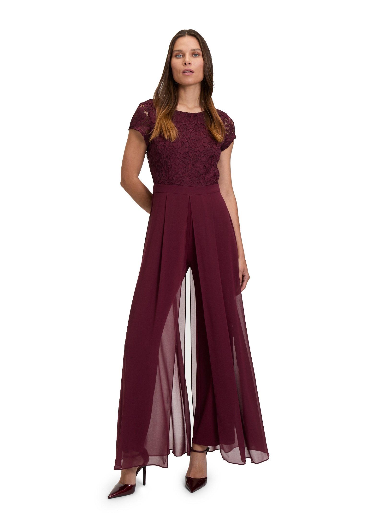 Vera Mont Overall "Damen Jumpsuit kurzarm" 1 Stk. tlg. Design günstig online kaufen