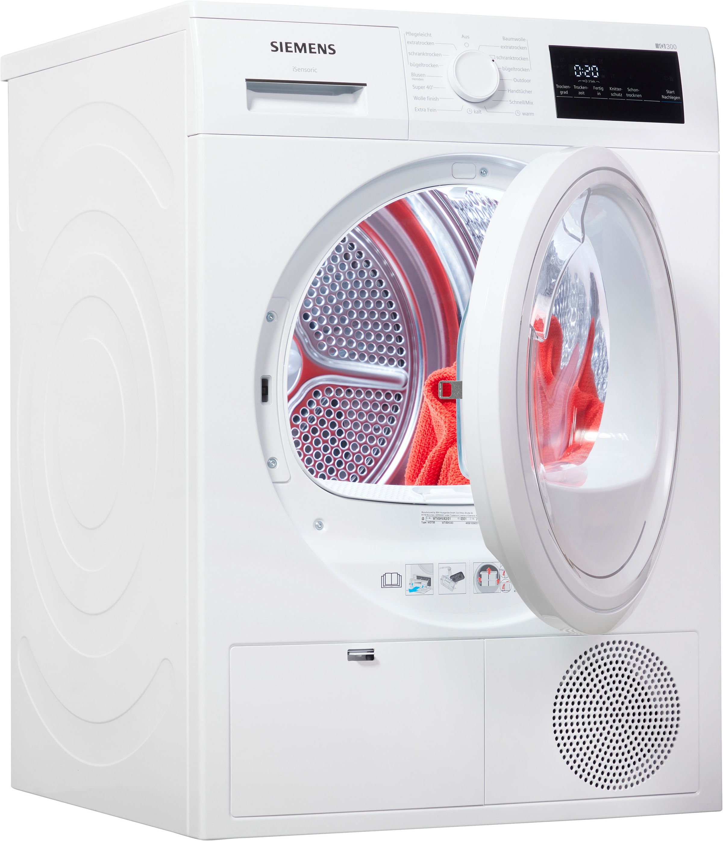 SIEMENS Wärmepumpentrockner "WT45HVA3" easyClean-Filter, Outdoor-Programm, günstig online kaufen