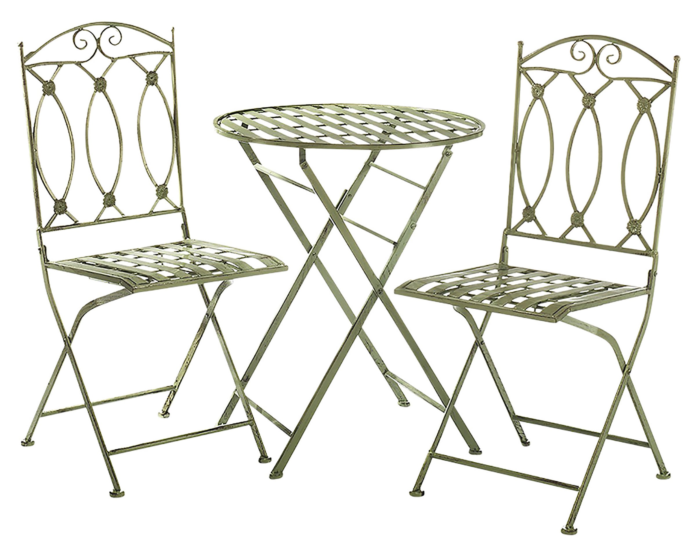 locker Balkonset "Tischgruppe aus Metall antique green" 1 Stk. tlg. günstig online kaufen