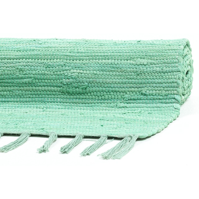 THEKO Läufer »Happy Cotton Fleckerl«, rechteckig, Handweb Läufer,  Flachgewebe, reine Baumwolle, handgewebt, mit Fransen | BAUR