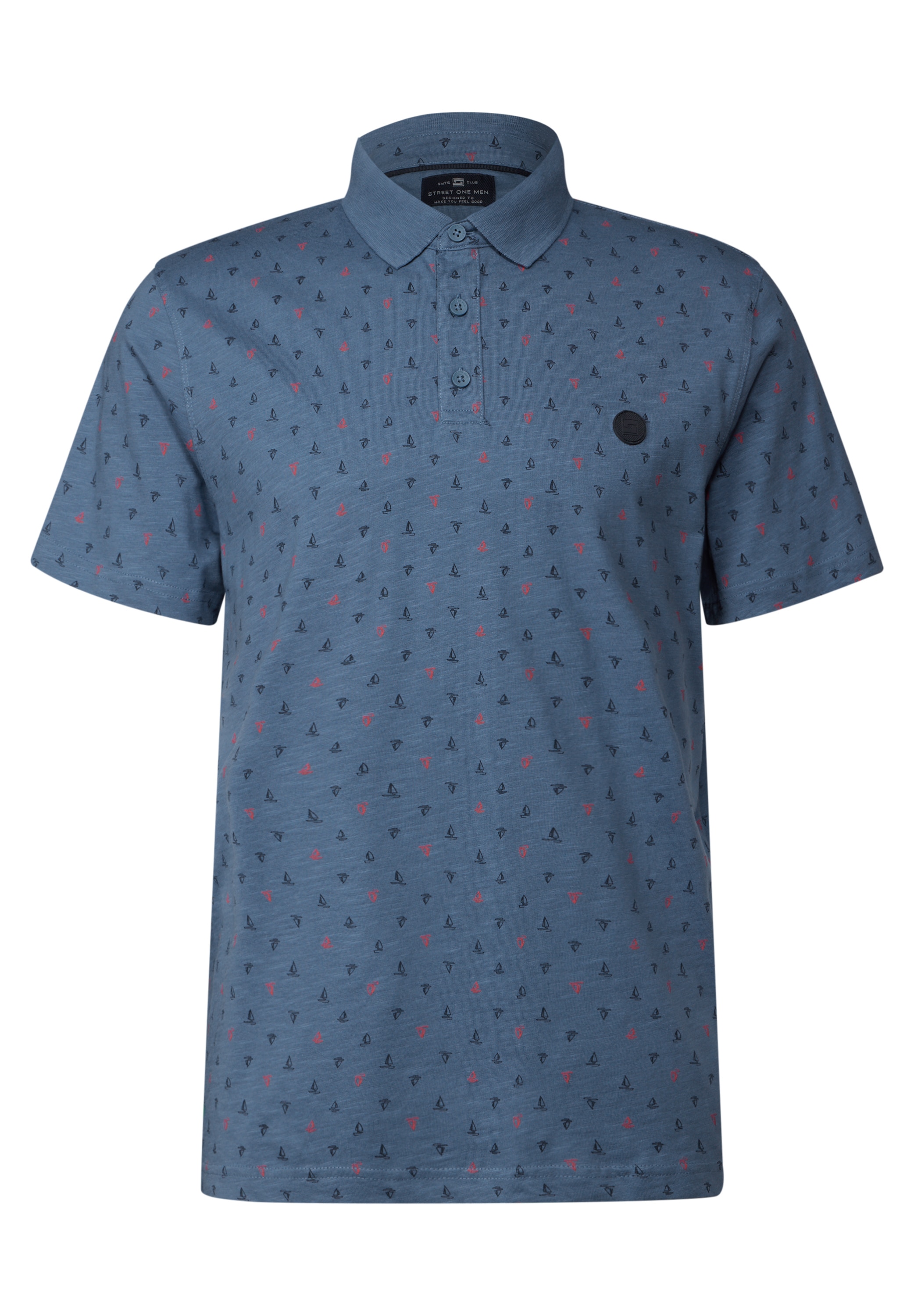 STREET ONE MEN Poloshirt, aus reiner Baumwolle
