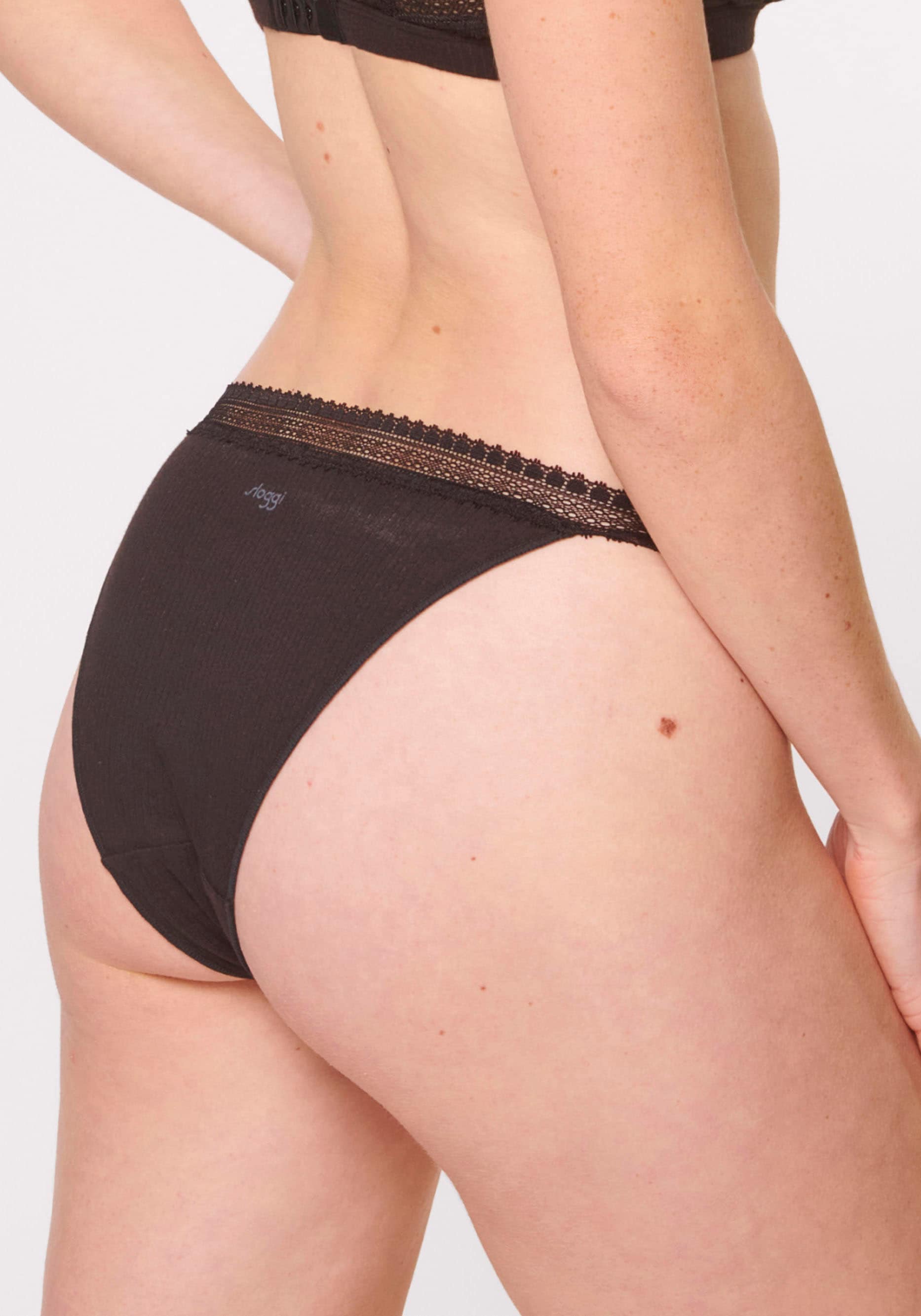 sloggi Slip »GO Ribbed R Tanga C2P«, (2er Pack), Rippstruktur