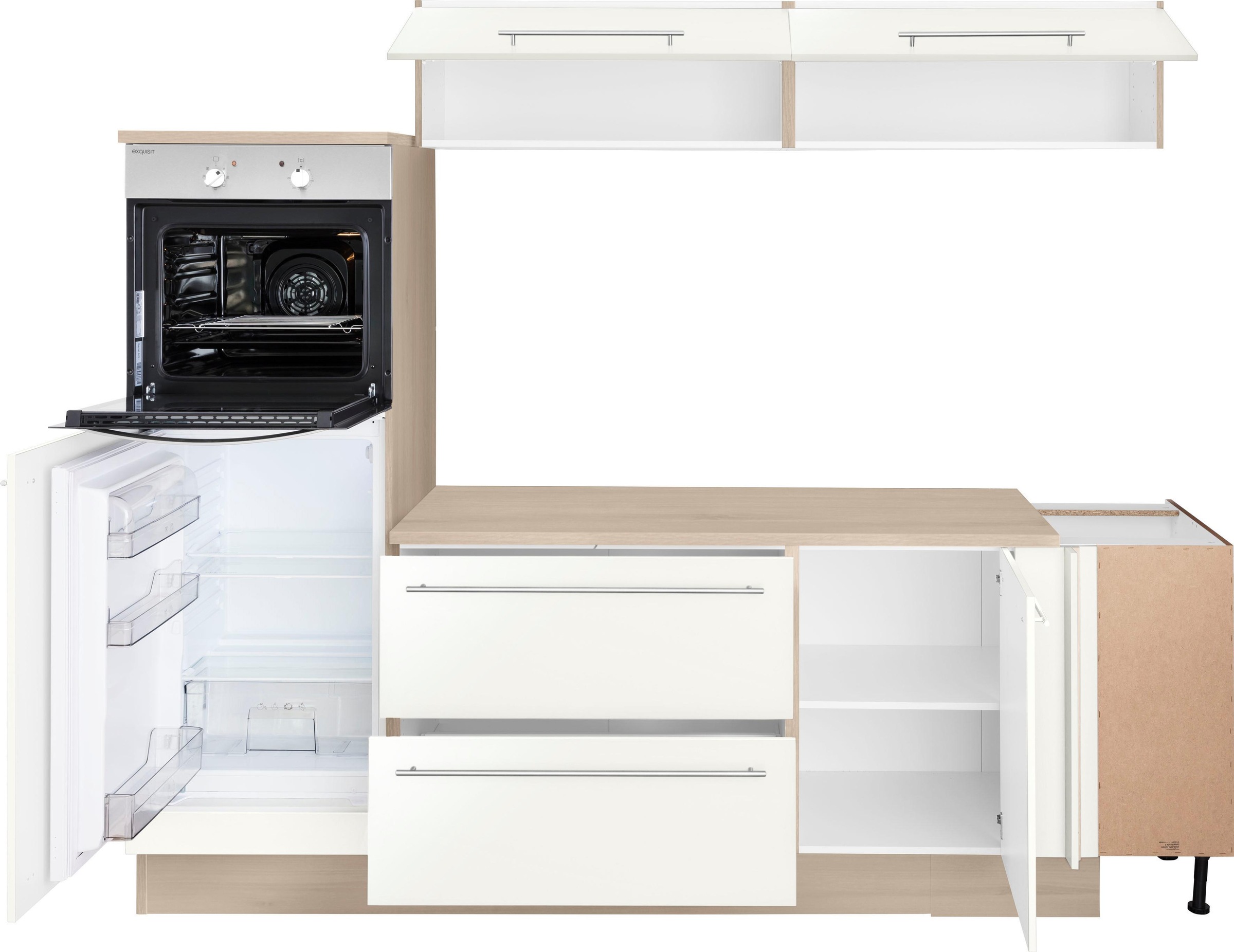 OPTIFIT Winkelküche »Bern«, Stellbreite 265x175 cm, wahlweise mit E-Geräten
