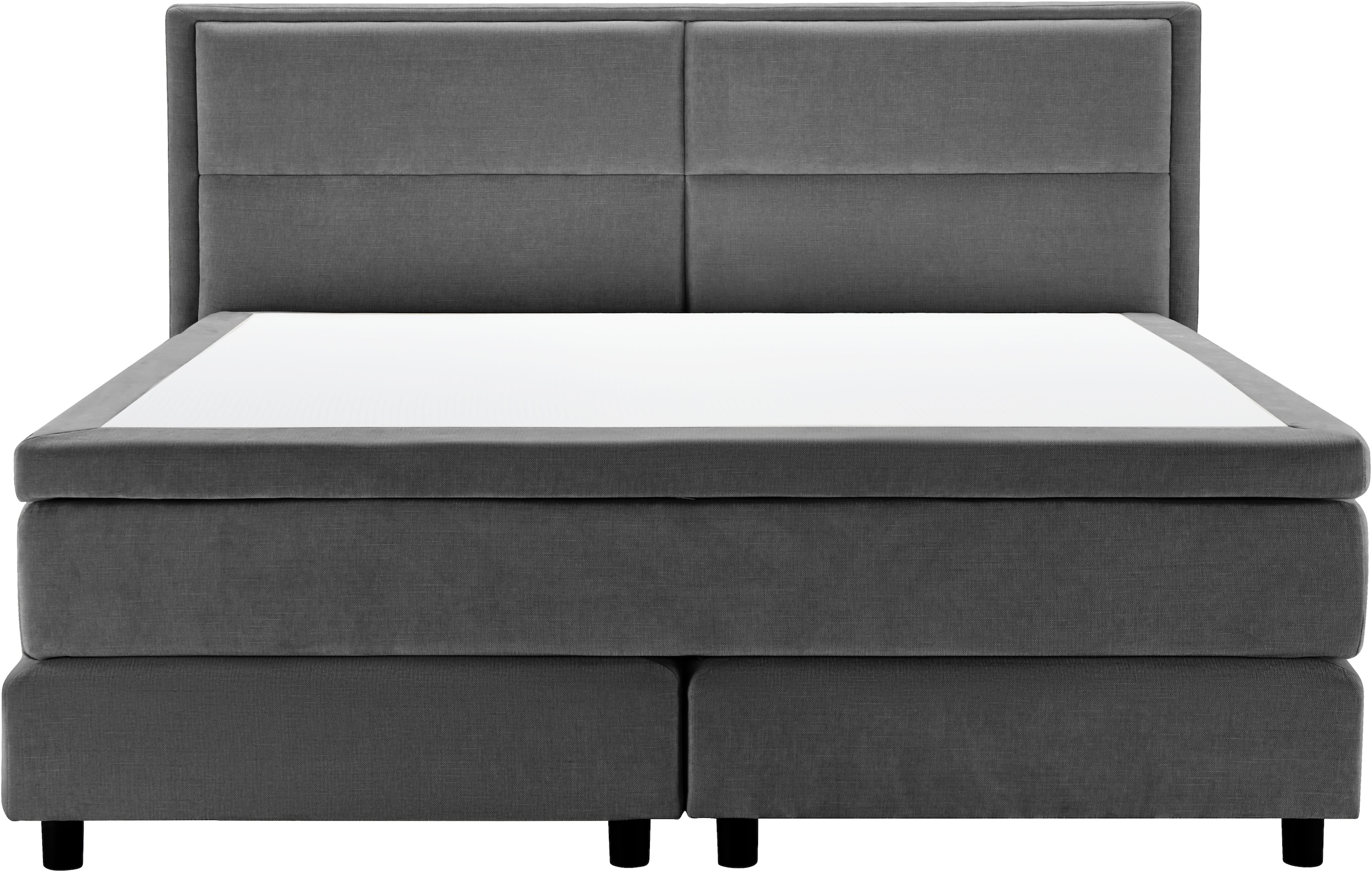 OTTO home Boxspringbett »VIVIANNE, Polsterbett mit 7-Zonen-Taschenfederkernmatratze H3« erhältlich in den Farben anthrazit und beige