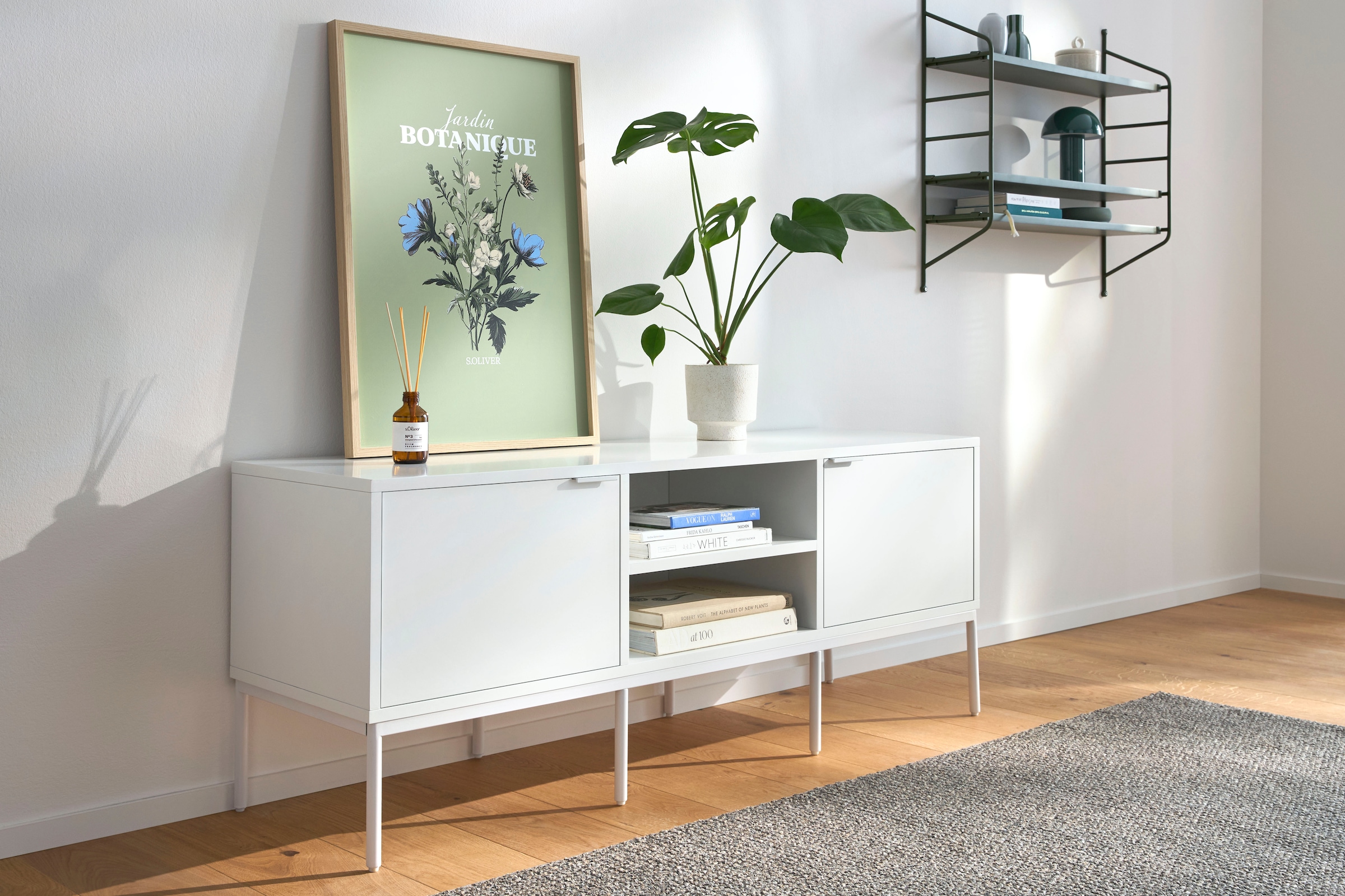 s.Oliver TV-Schrank »Kallby« 1 Stk. tlg. lackiertes MDF, Kabelmanagement, Soft-Close Funktion, Breite 140 cm