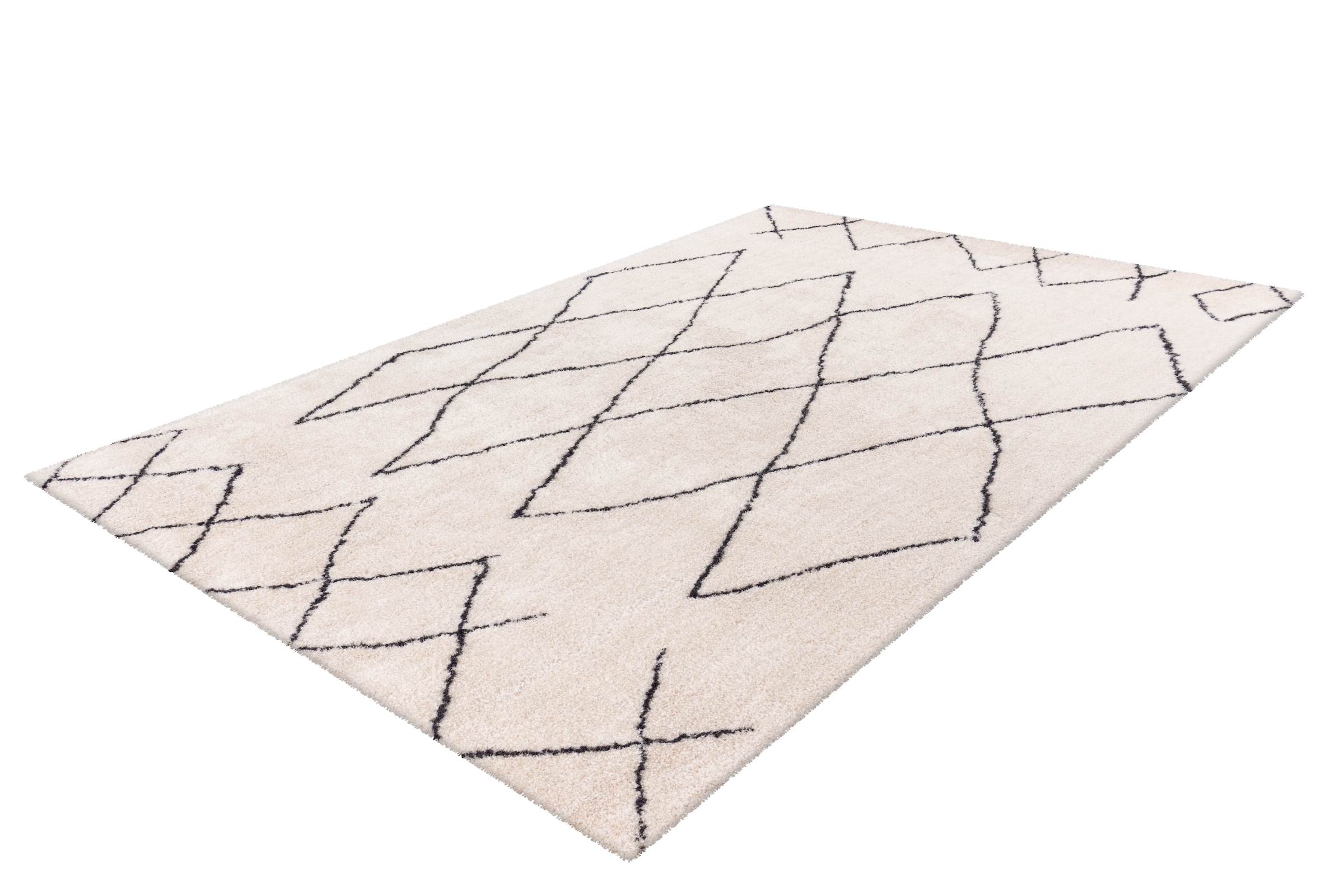 me gusta Teppich »Orlando 425«, rechteckig, Weicher Hochflorteppich, dezent gestaltet,Fußbodenheizung geeignet