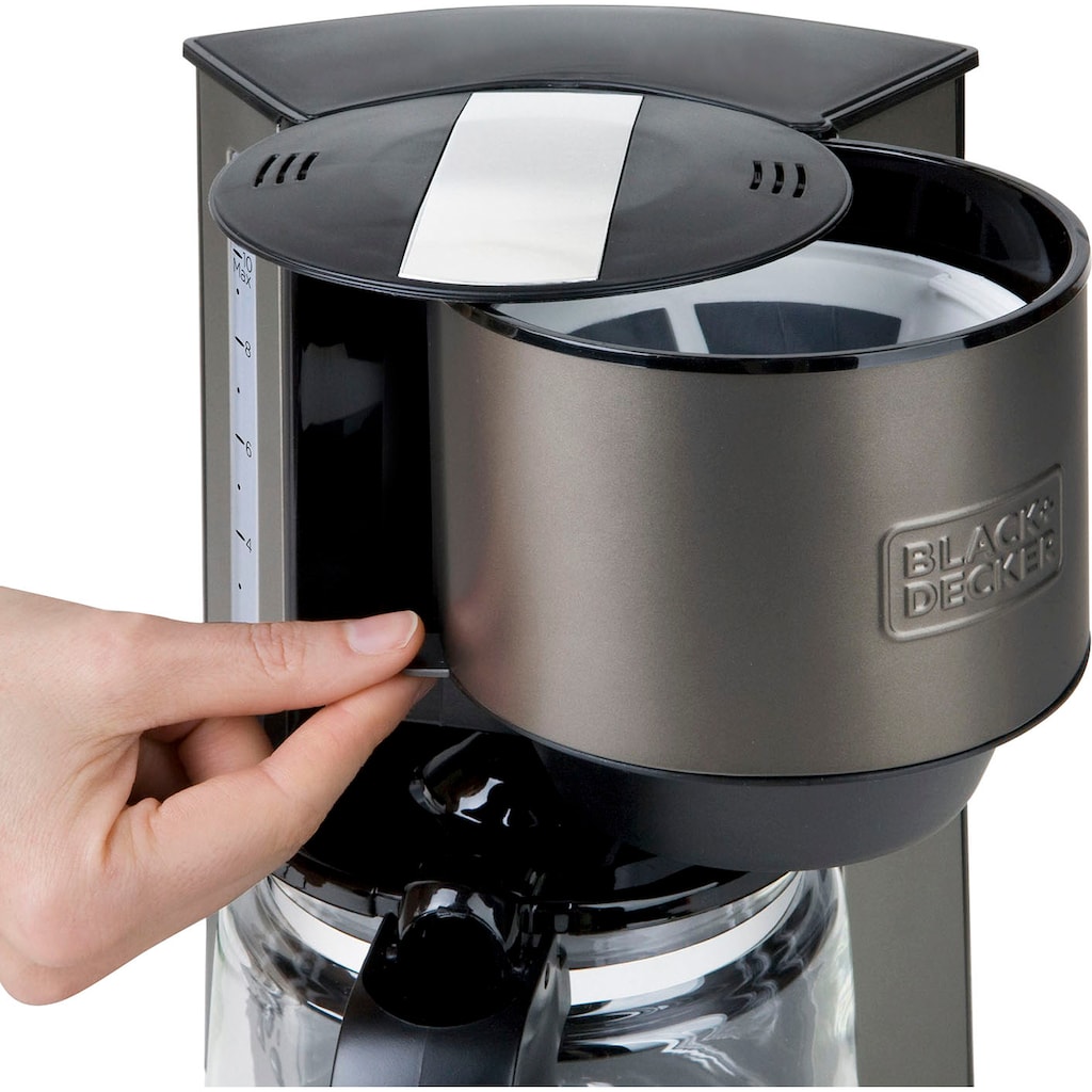 Black + Decker Filterkaffeemaschine »BXCO1000E«, 1,25 l Kaffeekanne, Permanentfilter