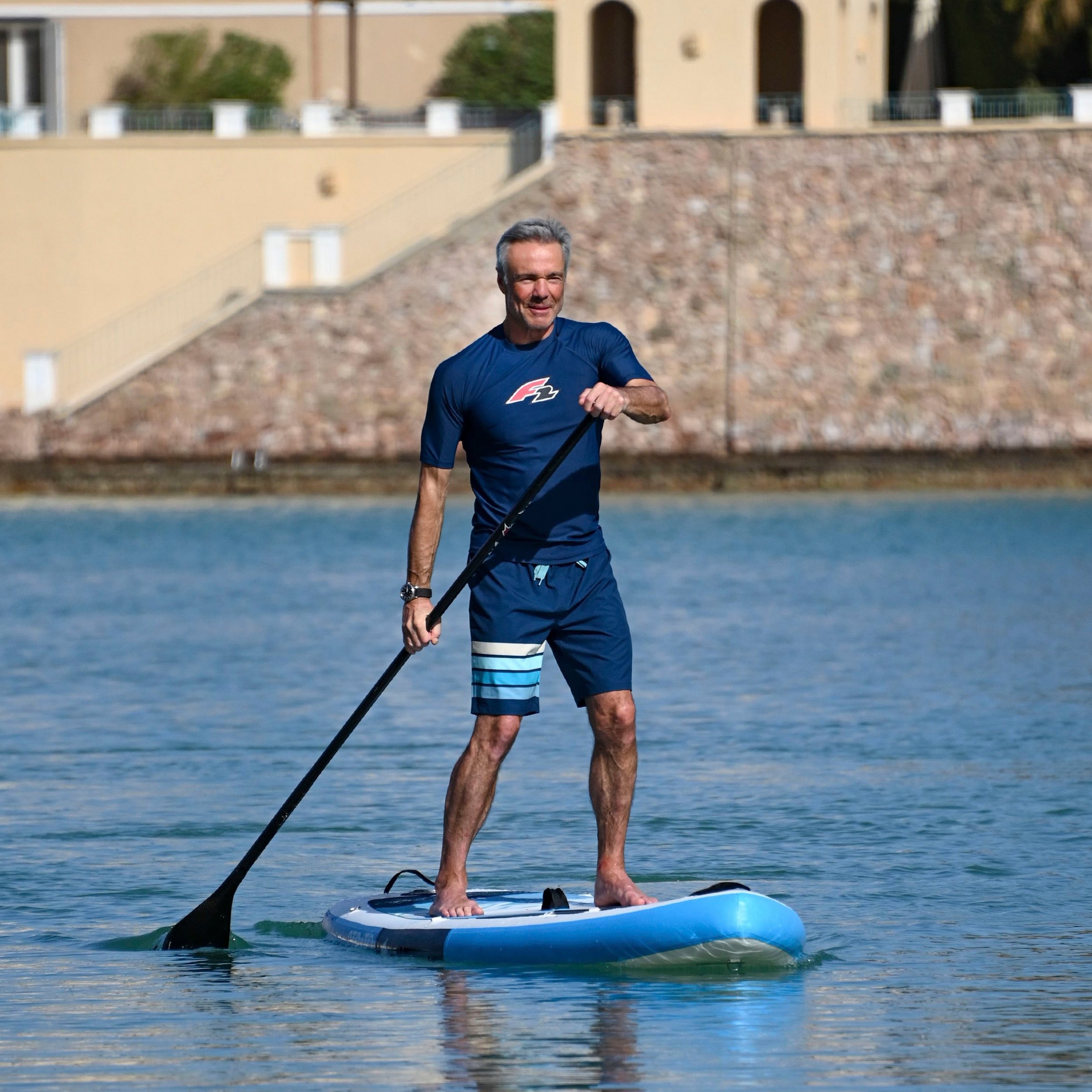 F2 SUP-Board »Strato 11,5 Ltd. Edition Set blue«, (Set, 6 tlg.)