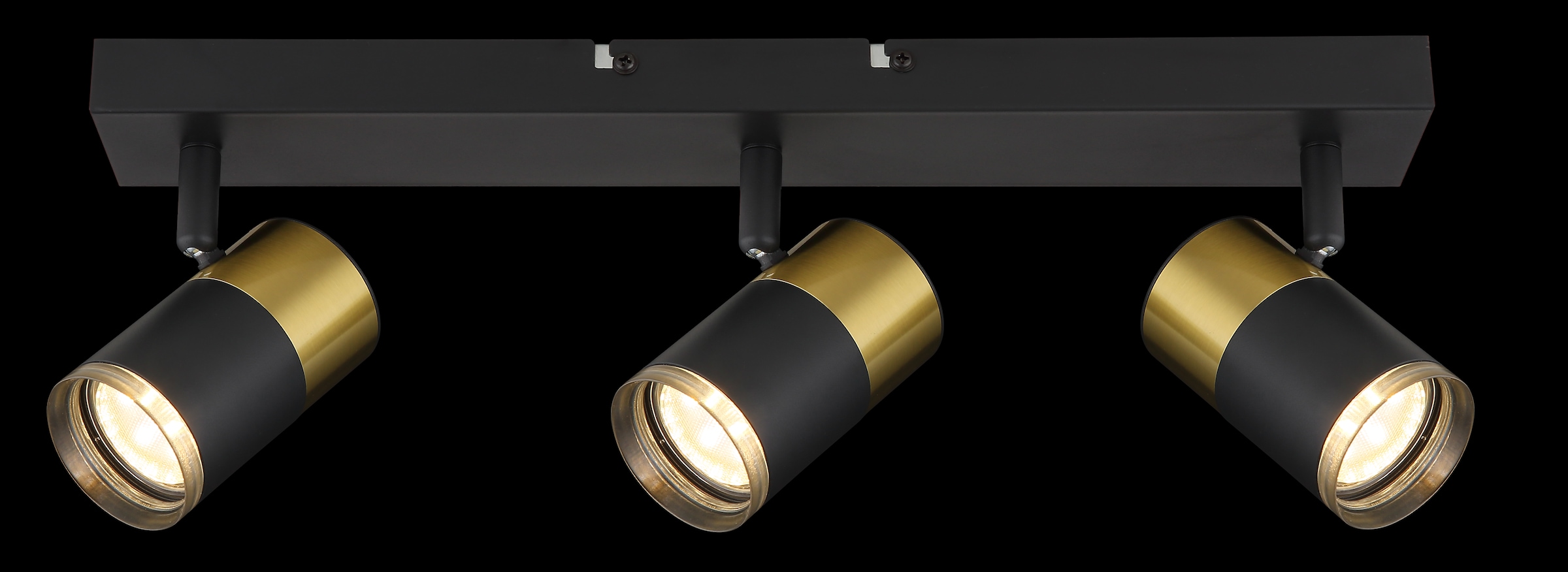GLOBO LIGHTING Deckenstrahler »BRISBON«, Leuchtmittel GU10 | ohne Leuchtmittel, Deckenspot/kupferfarben/schwarz/Flur/Wohnzimmer