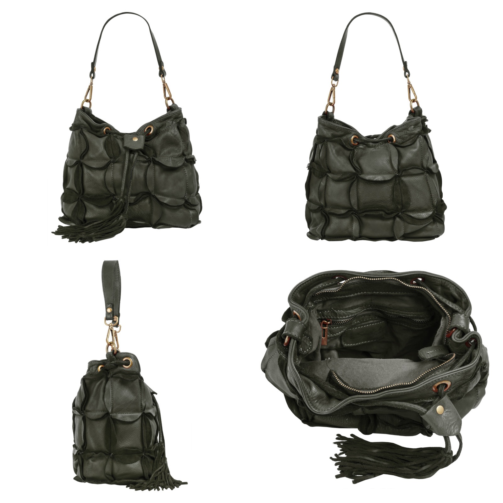 Samantha Look Henkeltasche echt Leder, Made in Italy günstig online kaufen