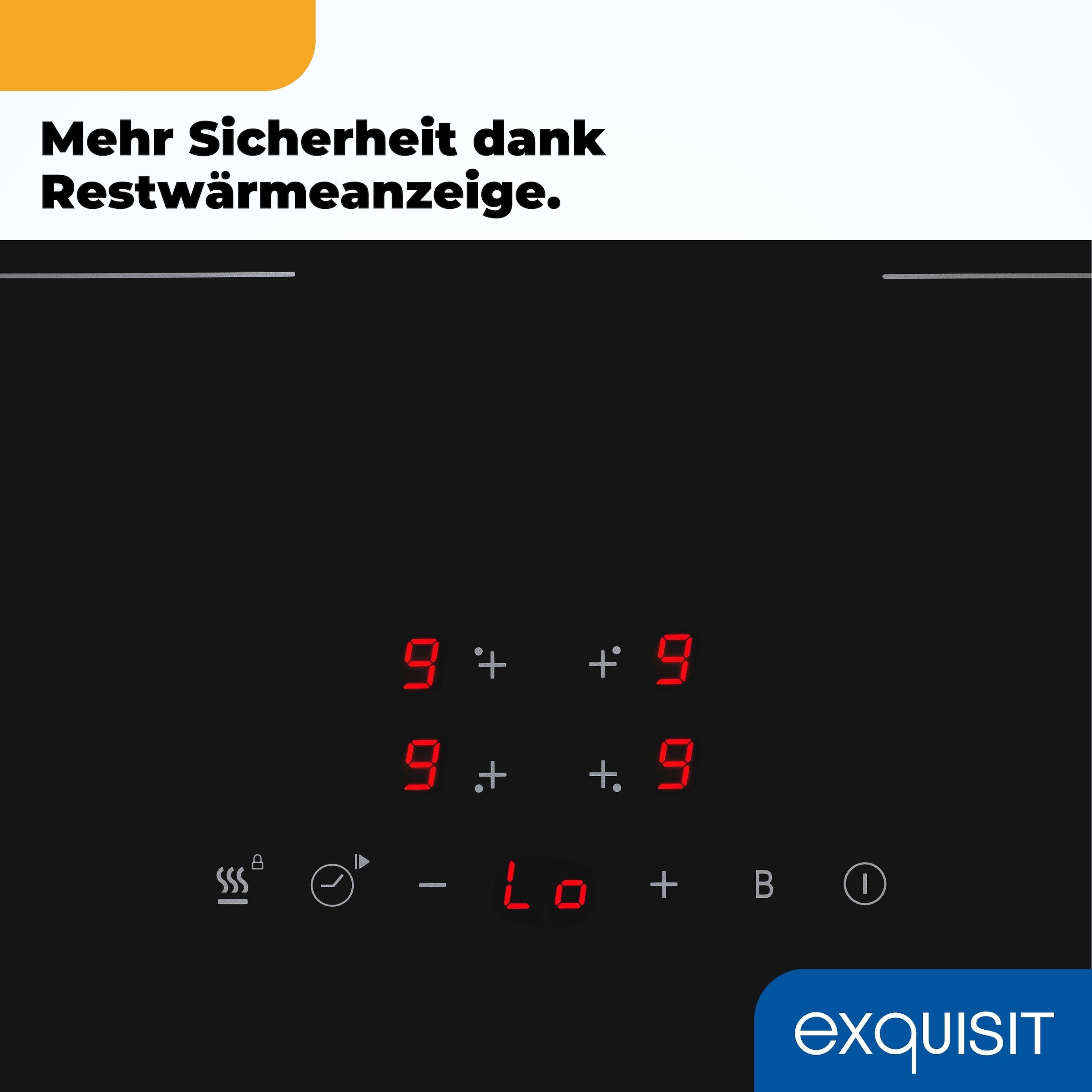 exquisit Induktions-Kochfeld »EKI600-SF-B-R-380«