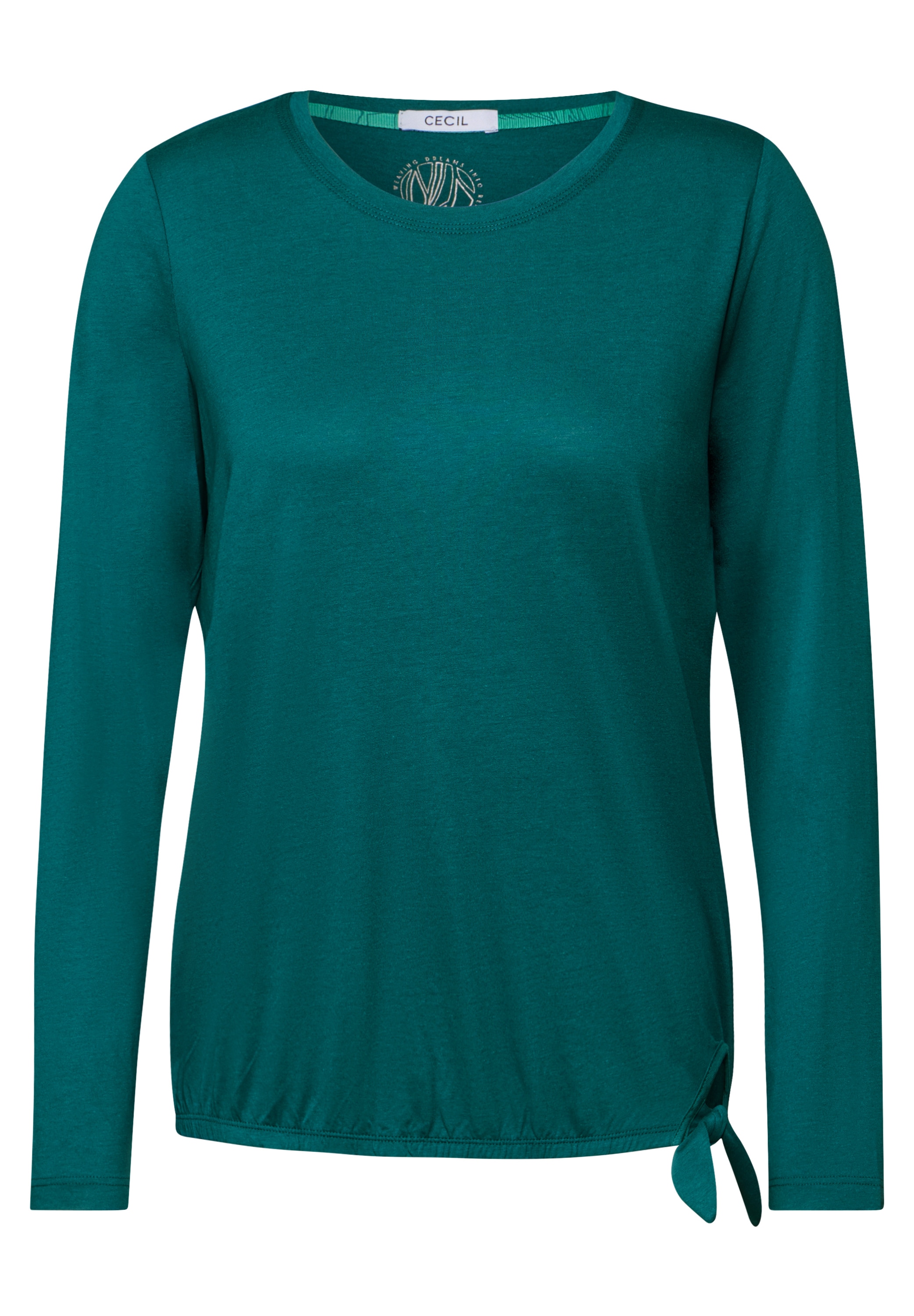 Cecil Langarmshirt, aus softem Materialmix