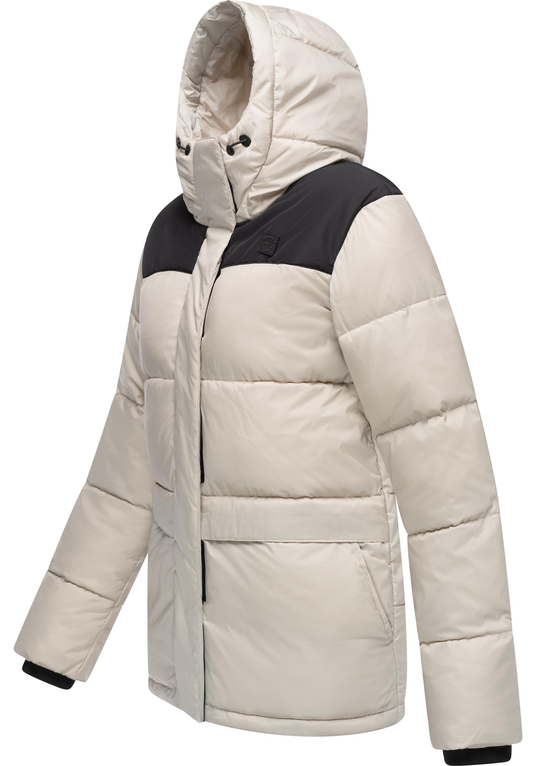 Ragwear Anorak "Wikesh" mitKapuze stylische Winter Steppjacke mit Colourblo günstig online kaufen