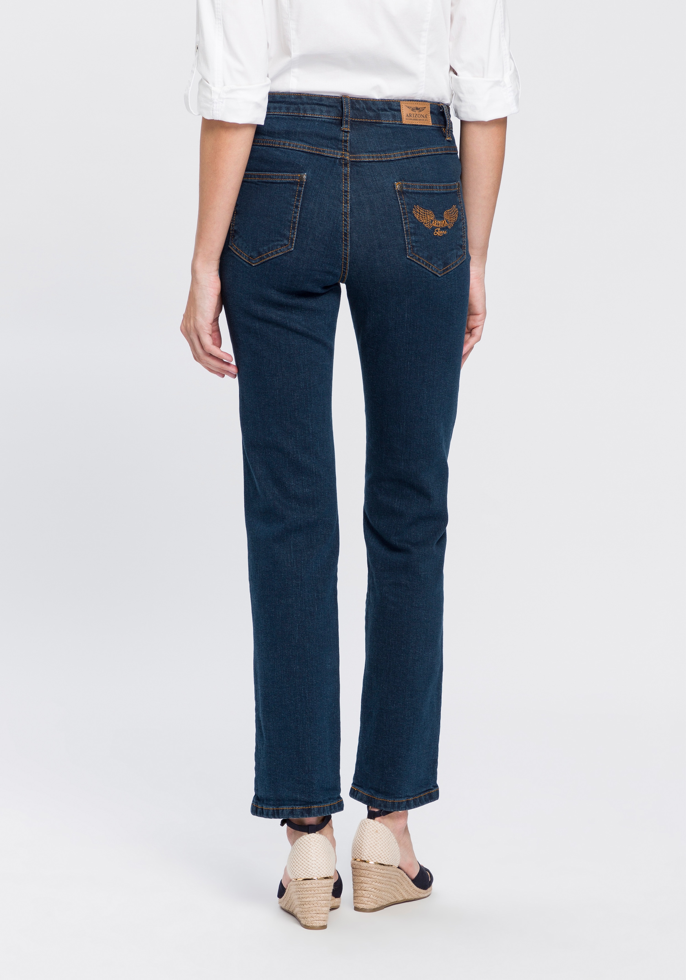 bestellen BAUR online High Gerade Jeans Waist Arizona »Comfort-Fit«, |