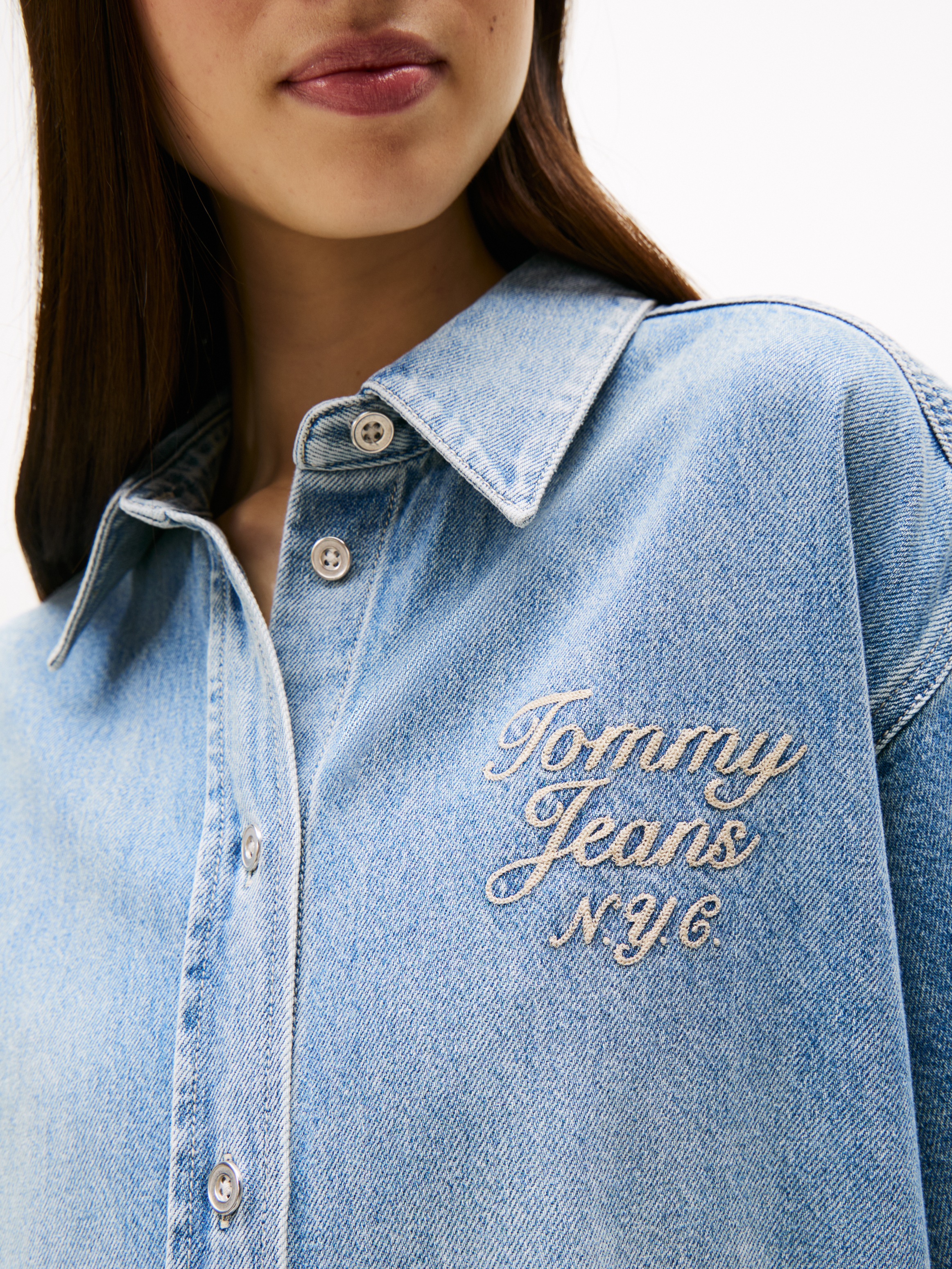 Tommy Jeans Jeanskleid "TJW DENIM SHIRTDRESS SS" günstig online kaufen