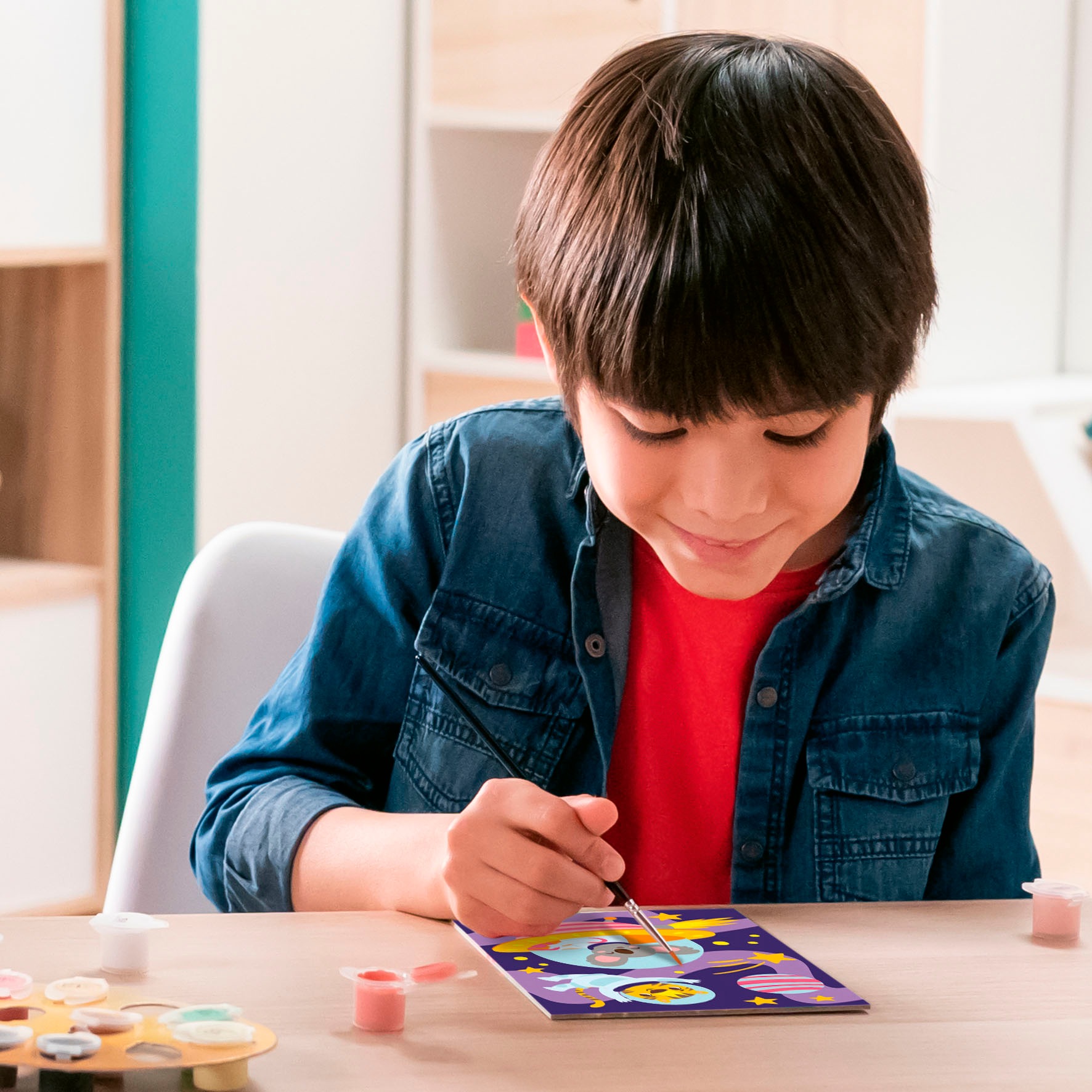Ravensburger Malen nach Zahlen »CreArt, Tiere im All«, Made in Europe