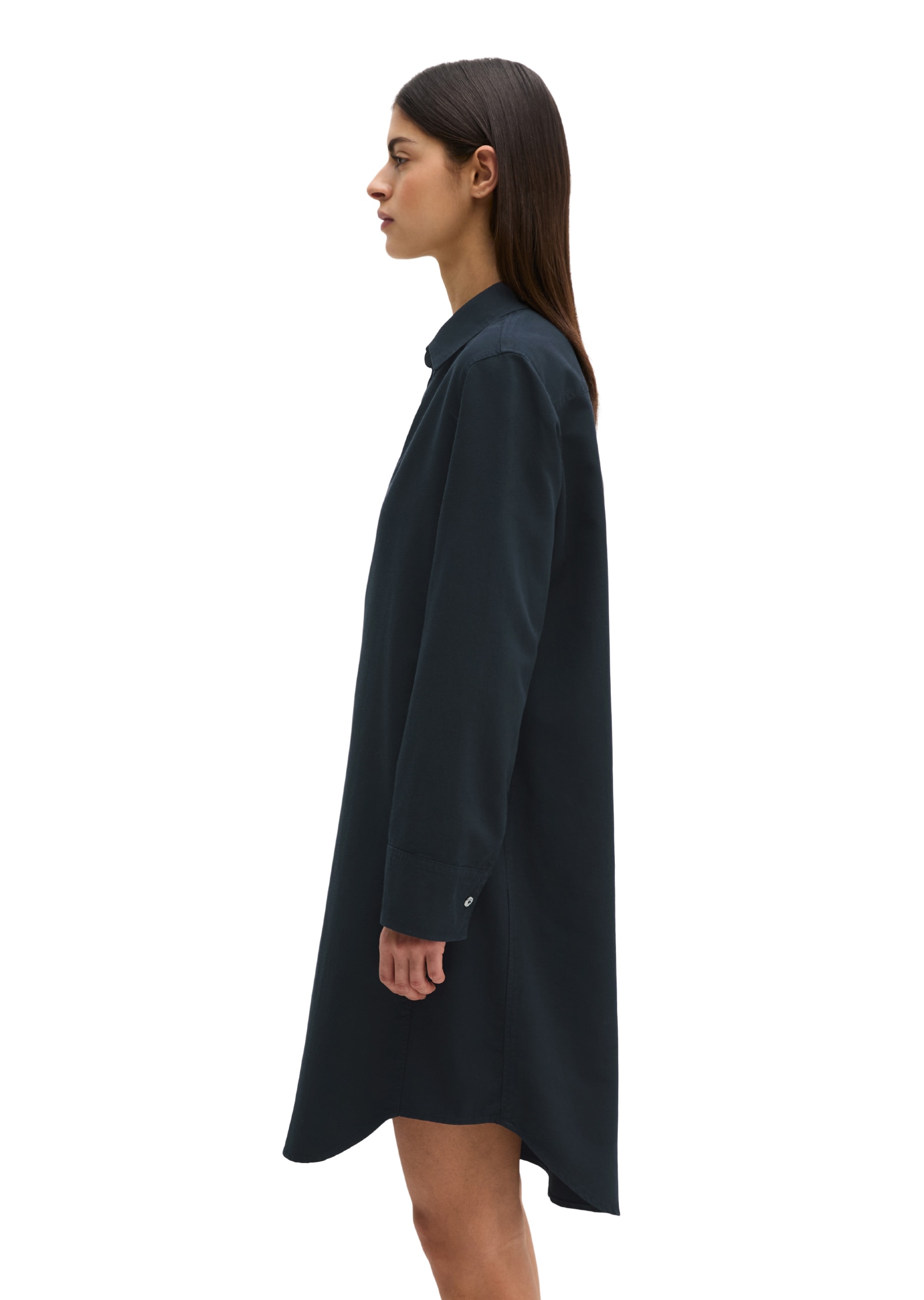 Marc O'Polo Hemdblusenkleid »aus Organic-Cotton-Lyocell-Leinen-Mix«