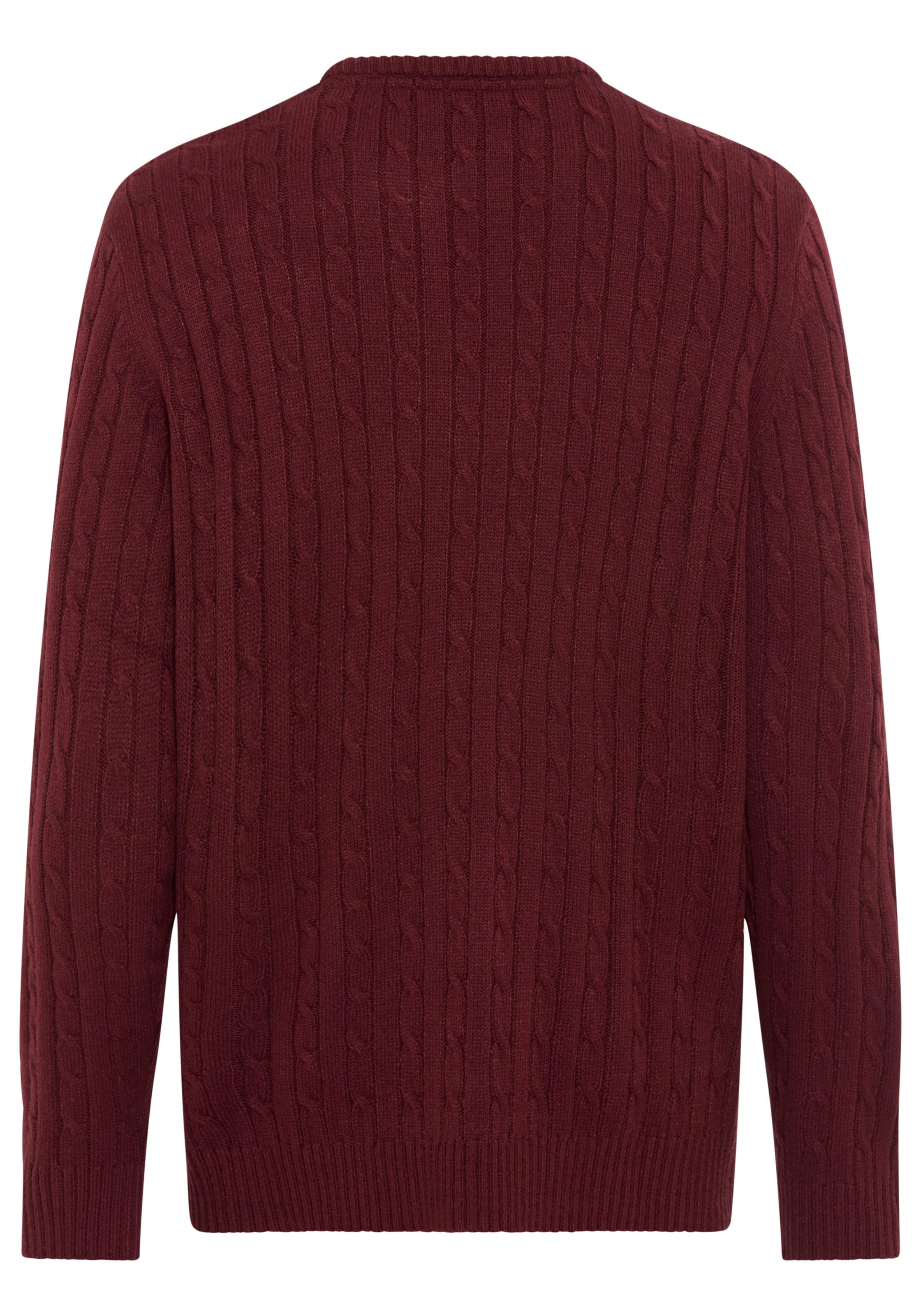 Man's World Rundhalspullover »Neue Kollektion!«, mit Zopfmuster