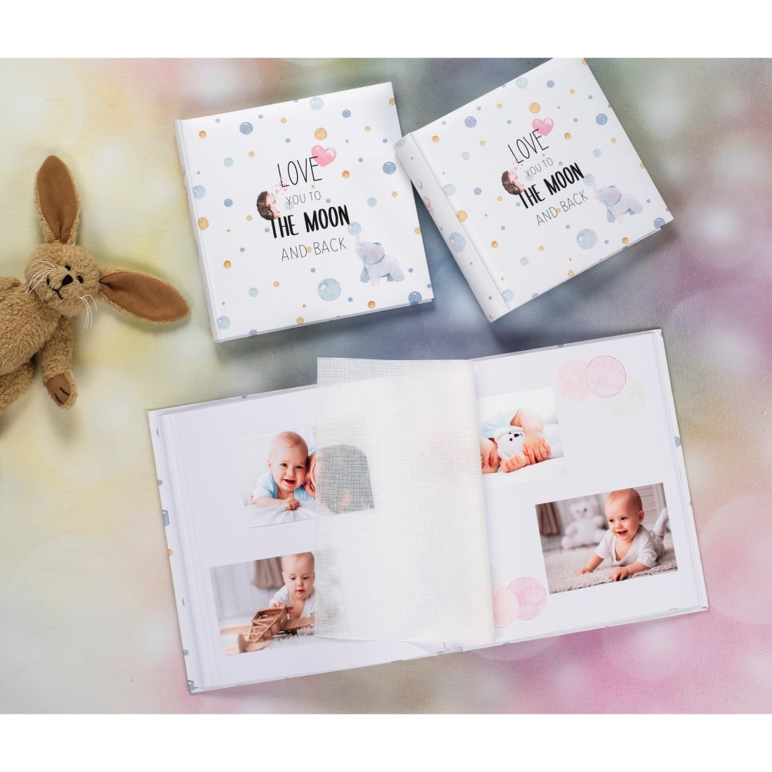 Hama Fotoalbum »Buch Album "To The Moon", 29x32 cm, 60 weiße Seiten, Liebe, 240 Fotos«
