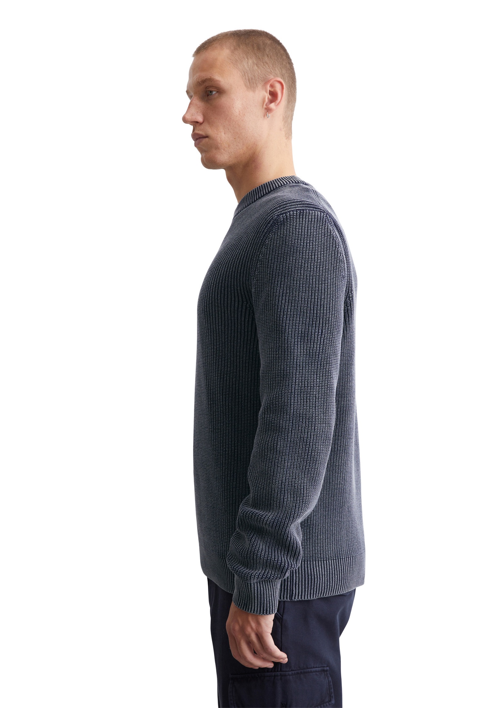 Marc O'Polo DENIM Rundhalspullover »aus reiner Bio-Baumwolle«