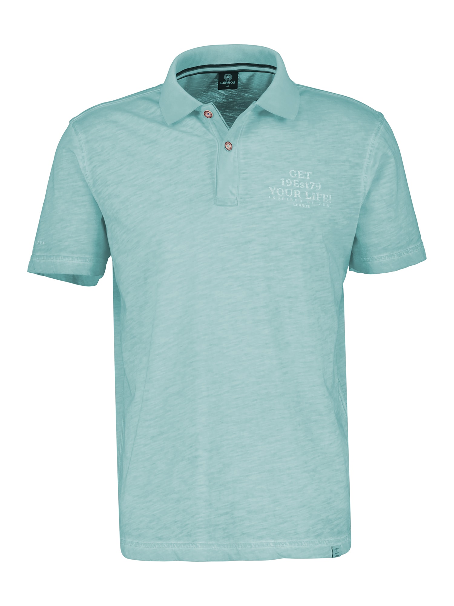 LERROS Poloshirt "LERROS Poloshirt mit Brustprint"