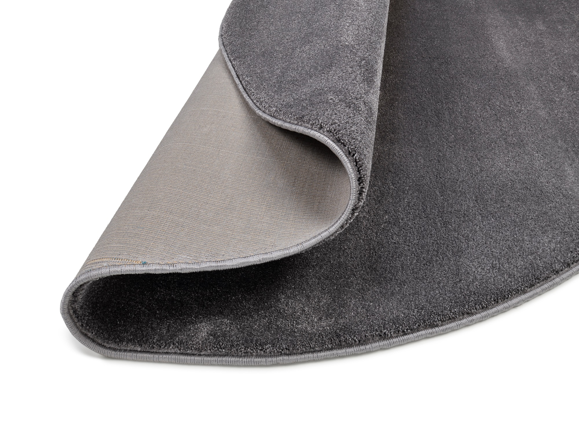 Teppich OCI DIE TEPPICHMARKE "Bellevue, auch als Läufer erhältlich", grau (dunkelgrau), H:20mm Ø:200cm, Polypropylen, Teppiche, Teppich, hochwertiger dichter Hochflor, Shaggy, Langflor, Wohnzimmer 2